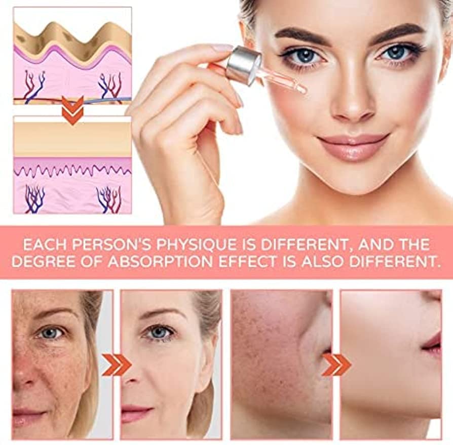 Miniatura 6 de Suero facial 5 en 1, reduce las arrugas, suero corrector de manchas oscuras, suero facial con ácido hialurónico y niacinamida (2 unidades)