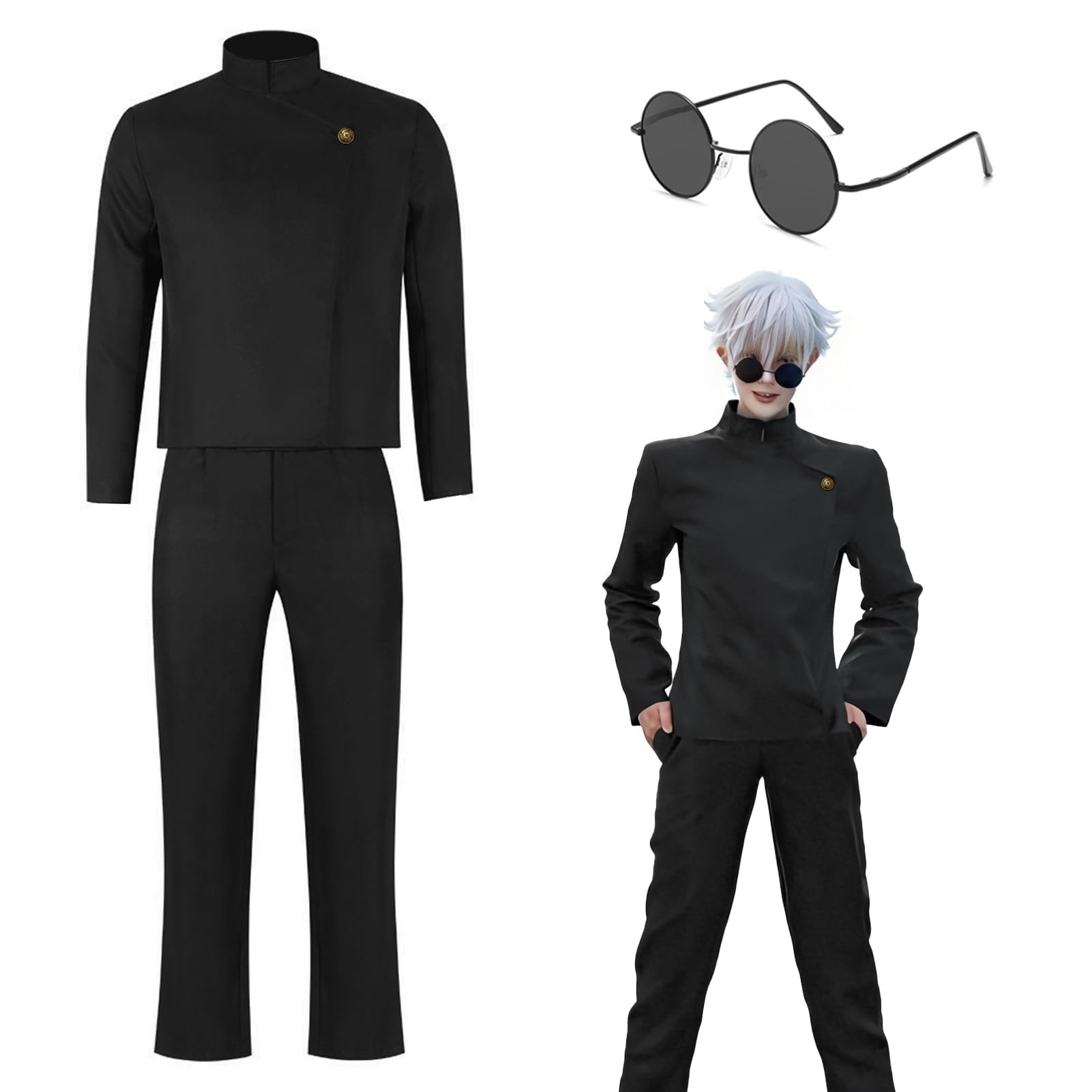 Yunlaishaocer Satoru Gojo Cosplay Costume, S