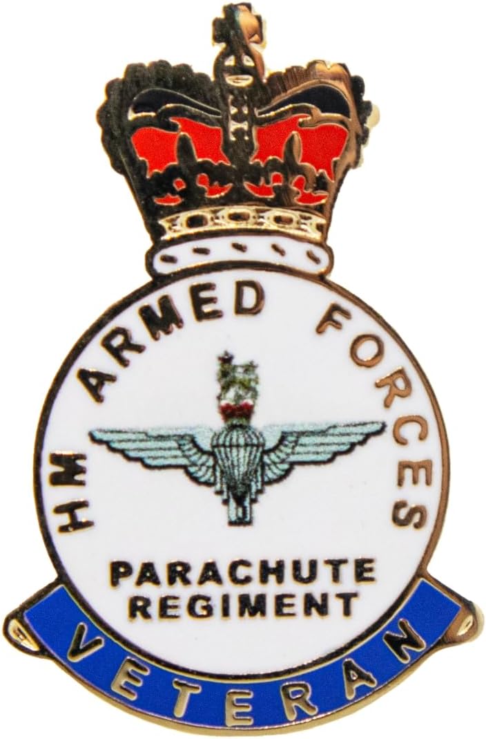 Paras Parachute Regiment Veteran Lapel Pin Badge - UK Seller