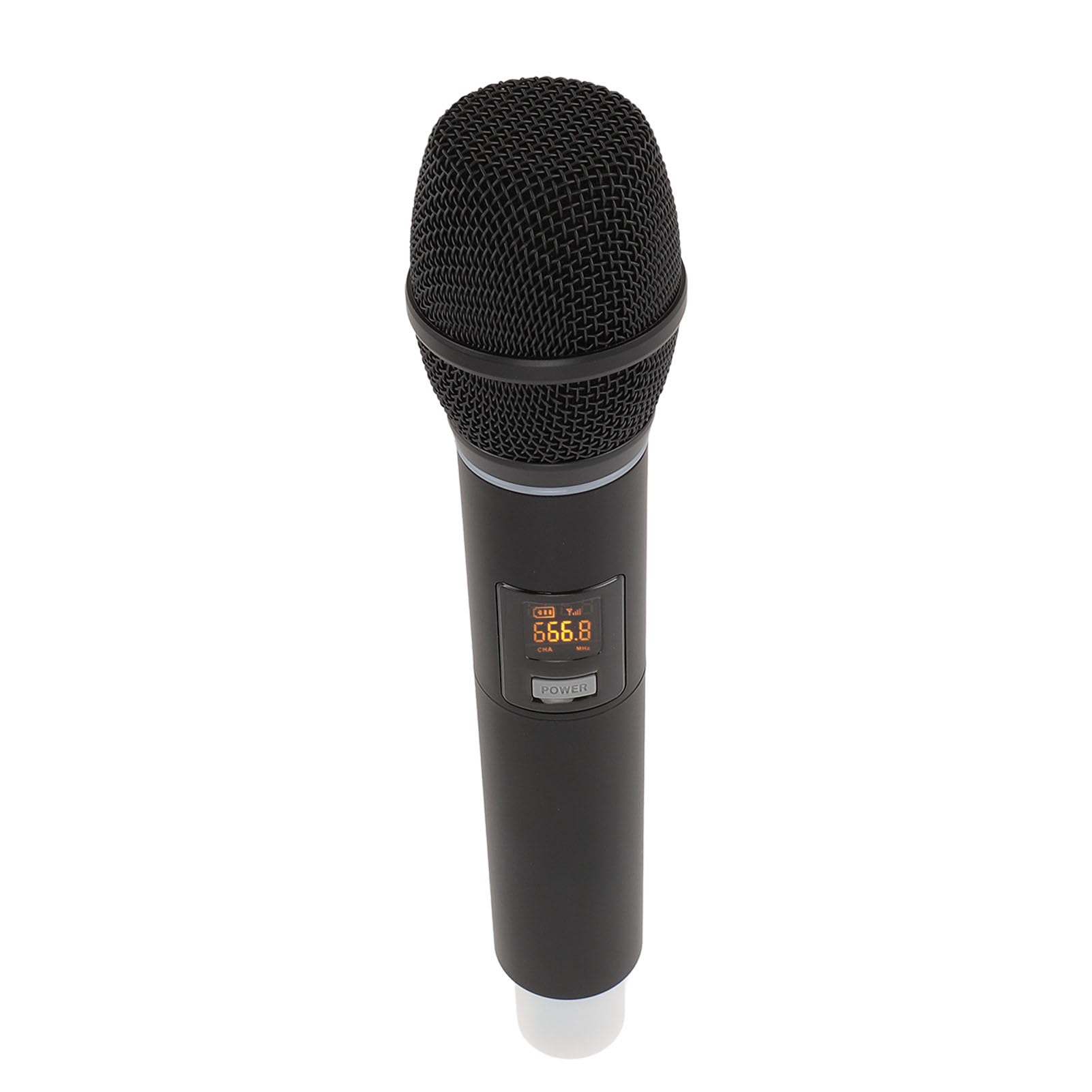 Professional Rechargeable Dynamic Cordless Microphone with Lights for Home Stage Performance