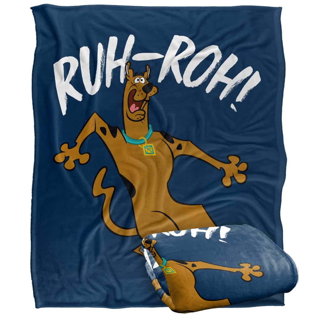 SCOOBY DOO! Ruh Roh Officially Licensed Silky Touch Super Soft Throw Blanket 152 x 127 cm