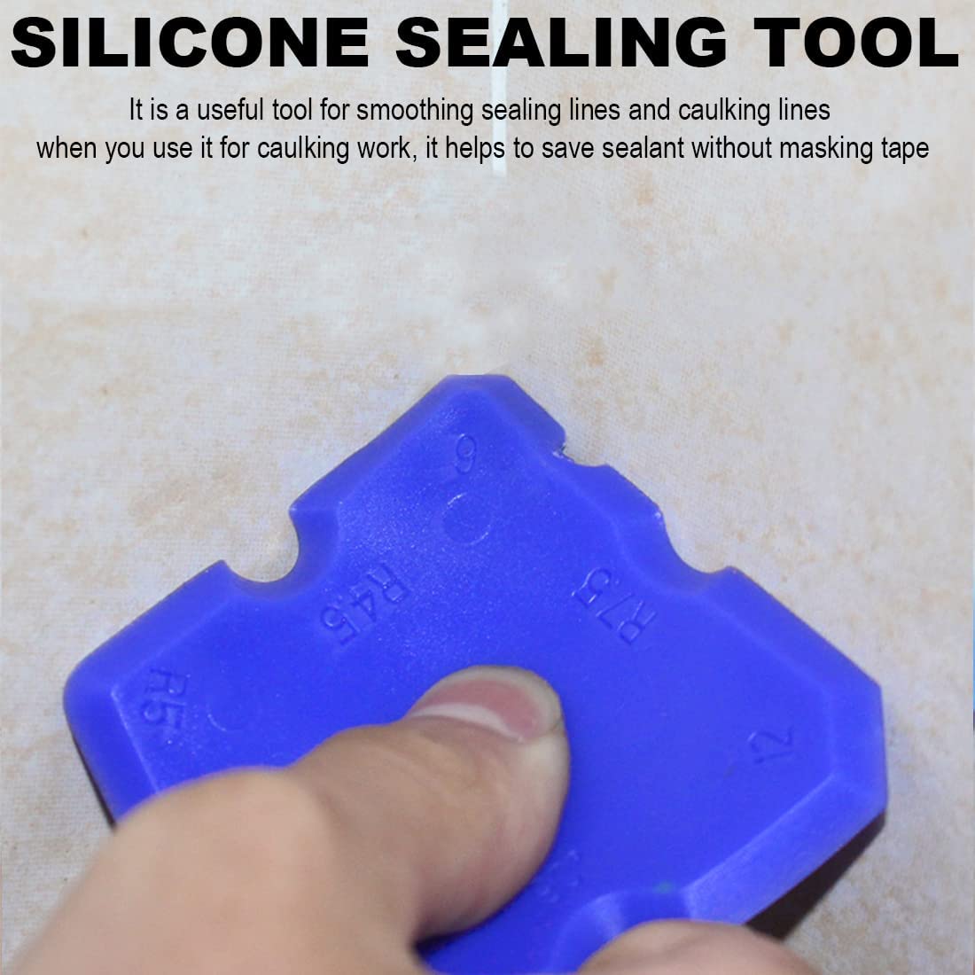 Set di 4 pezzi di guarnizioni in silicone per sigillare le giunture blu