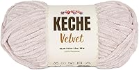 Vista 31 de Hilo de terciopelo Keche para crochet, suave chenilla voluminosa para bebé, manta Amigurumi, 100 gr (121 m) - Blanco