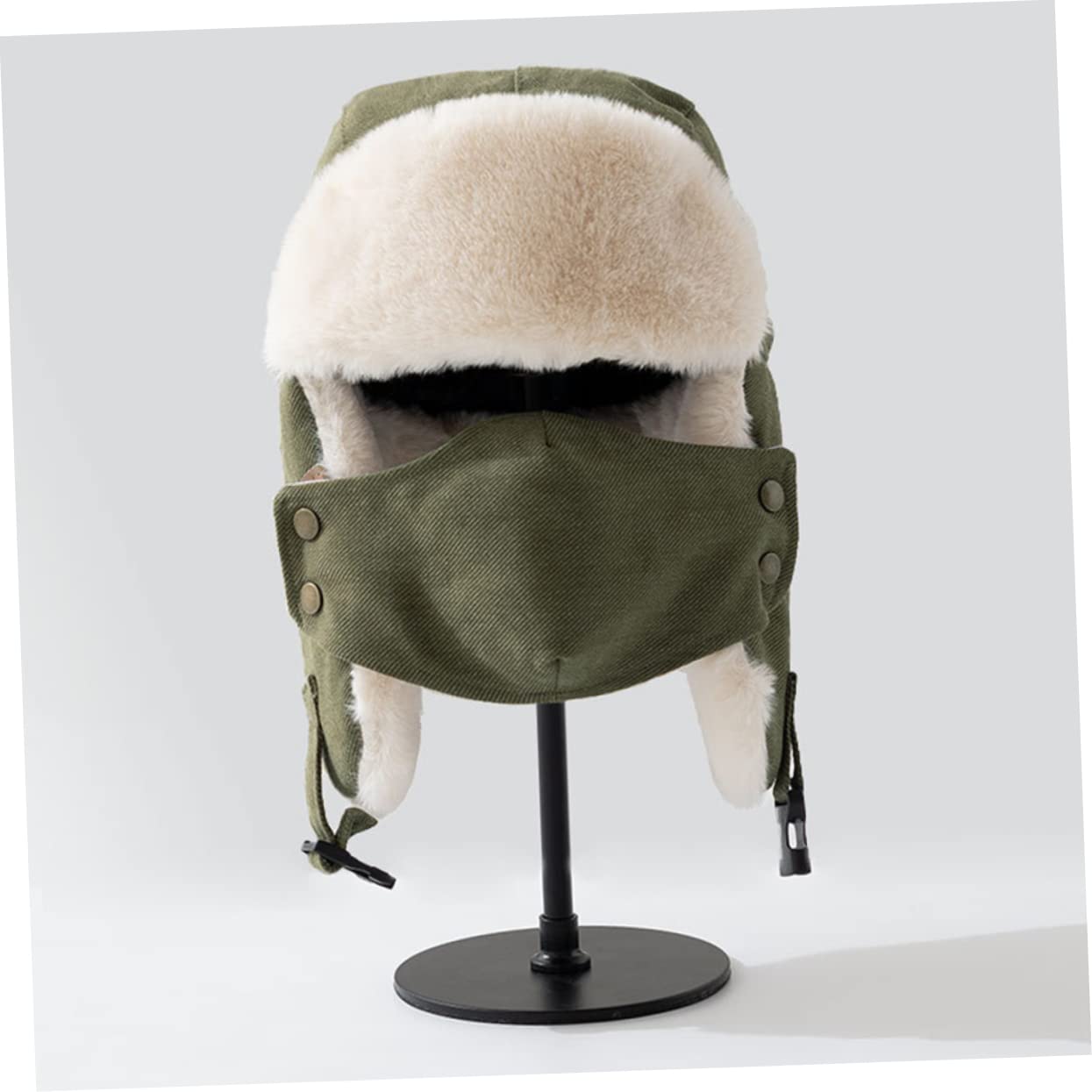 CALLARON 2piezas Gorro Acolchado para Gorra De Invierno y Cálida Protección para Orejas para Actividades Esquí y Senderismo Diseño Visera y Color