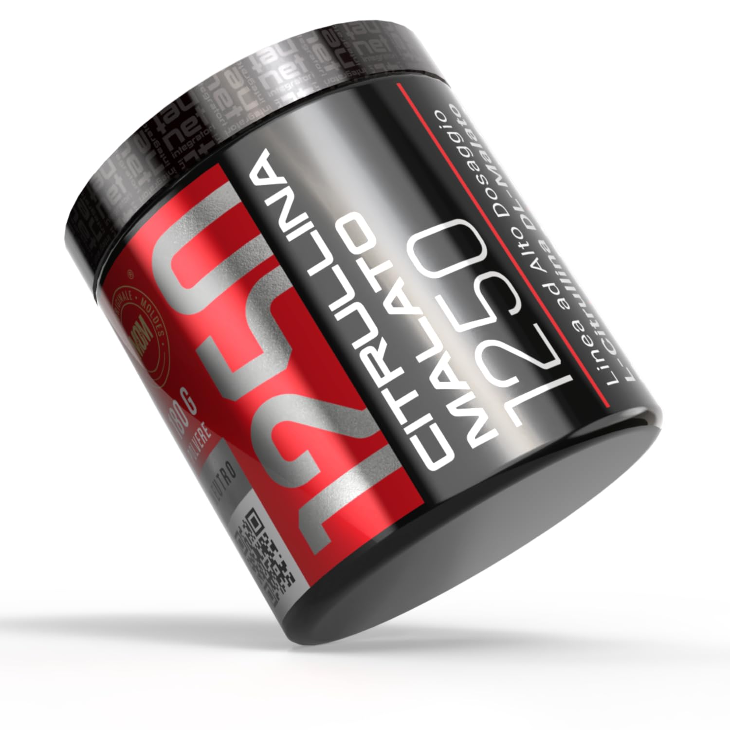 Net Integratori Citrullina Malato 1250 – 180 g Neutro – Integratore Pre Workout per Ossido Nitrico e Pump Muscolare – Massima Resistenza Fisica Energia e Recupero