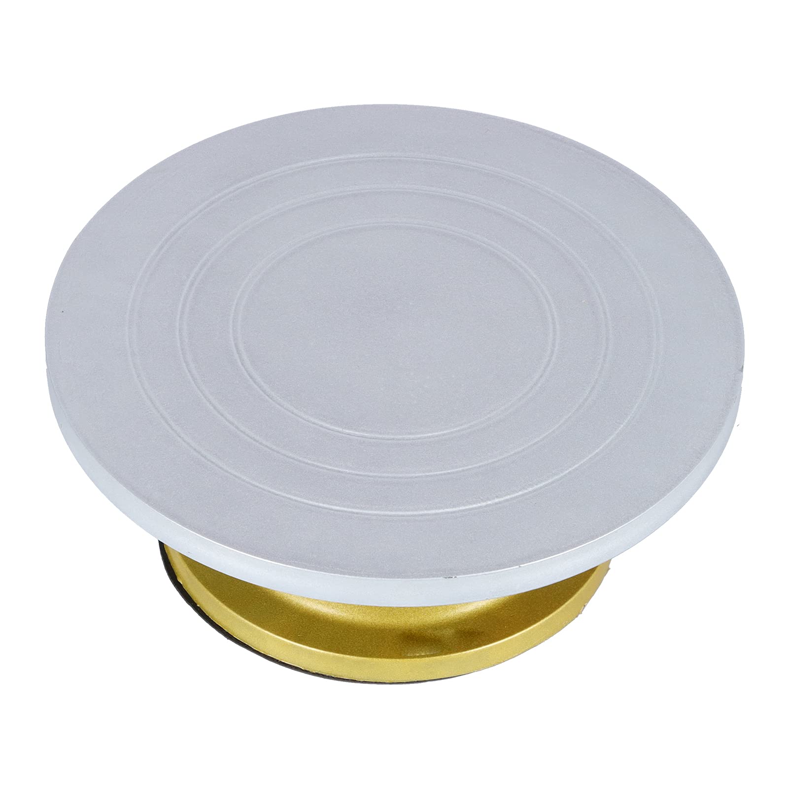 Acouto Plato Giratorio de Acero y Plástico Grueso para Decoración de Tartas, Giratorio de 360°, para el Hogar, Tienda de Postres, Fácilmente Todo lo que Necesitas para o [lados de 360°, la Rotación