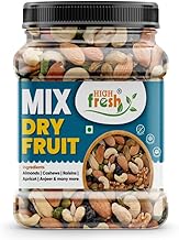 HighFresh 100% Natural and Premium Healthy Mix Dry Fruits and Nuts 1000 GM | Healthy for Every Occasion Dry Fruits Nuts | Almonds | Cashew | Kishmish | Apricot | Black Raisins | Dried Kiwi