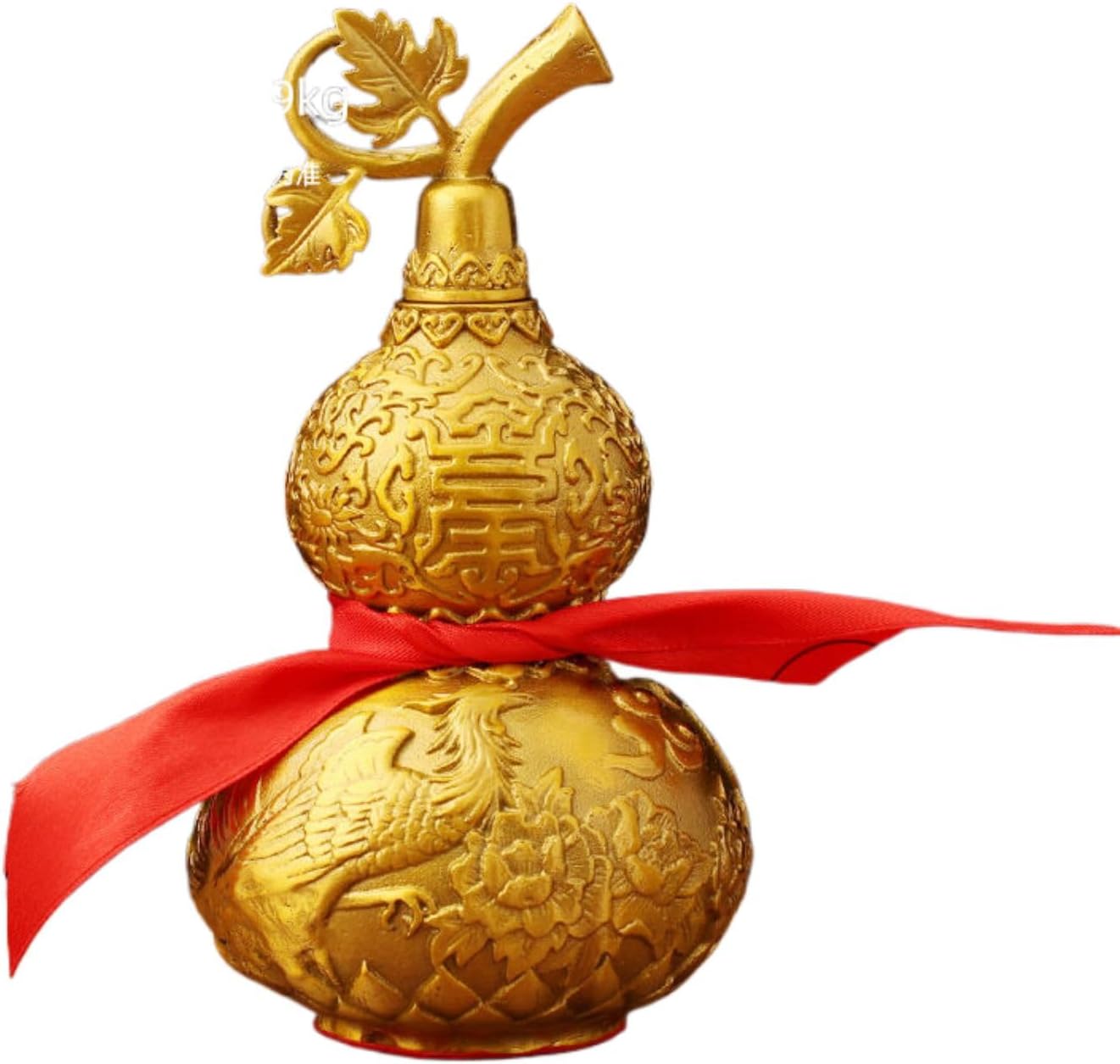 黄铜百福葫芦 Brass Gourd for Feng Shui, Hu Lu/Office Bedroom Ornaments 开口空心客厅 Living Room Office Bedroom Ornaments 玄关主卧装饰房间装饰摆件送人乔迁新居 - U1003