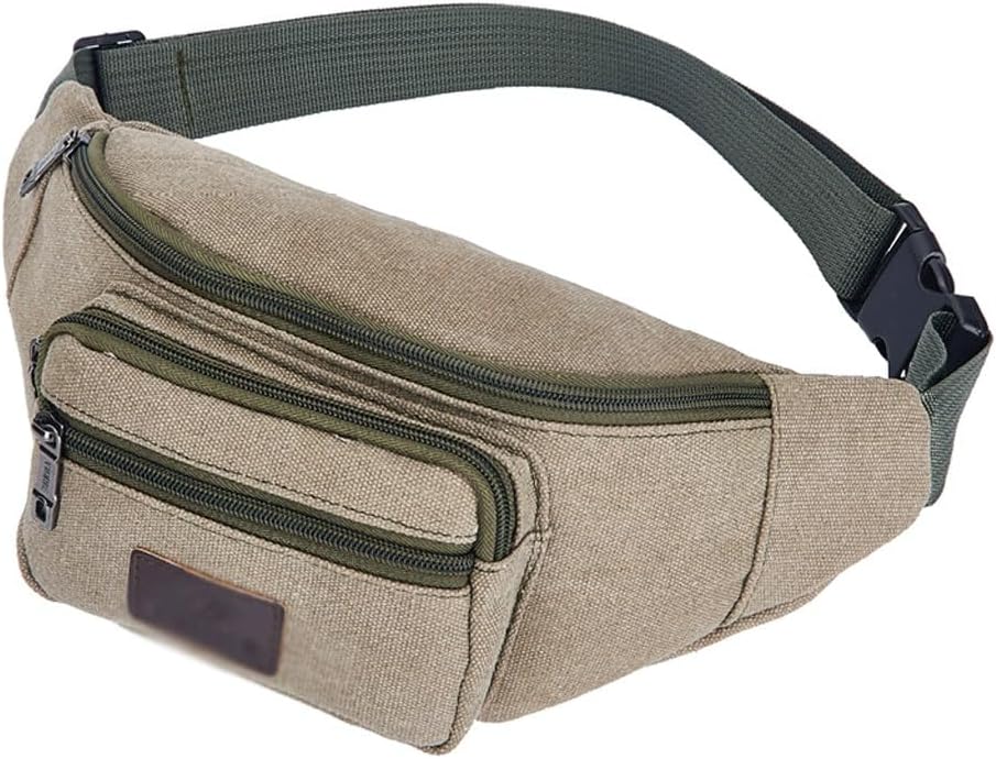 Canvas Sports Waist Pack Large Capacity For Change Satchel Outdoor