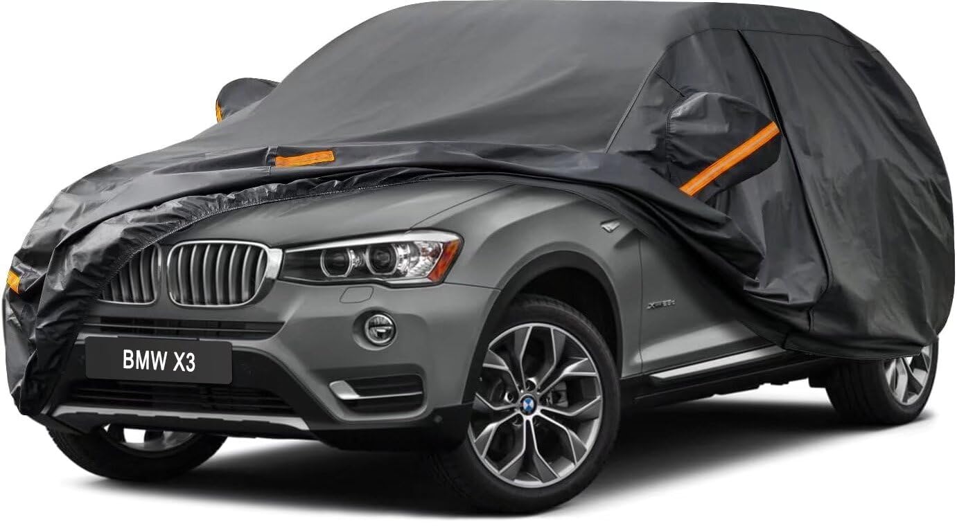 Kayme Funda Coche Exterior, Compatibles con Mercedes Benz CLA (2013-2025), Cubierta para Coche Impermeable Transpirable Anti-UV Antipolvo de 7 Capas, Cubre Coche con Cremallera y Forro de Algodón. — view 25