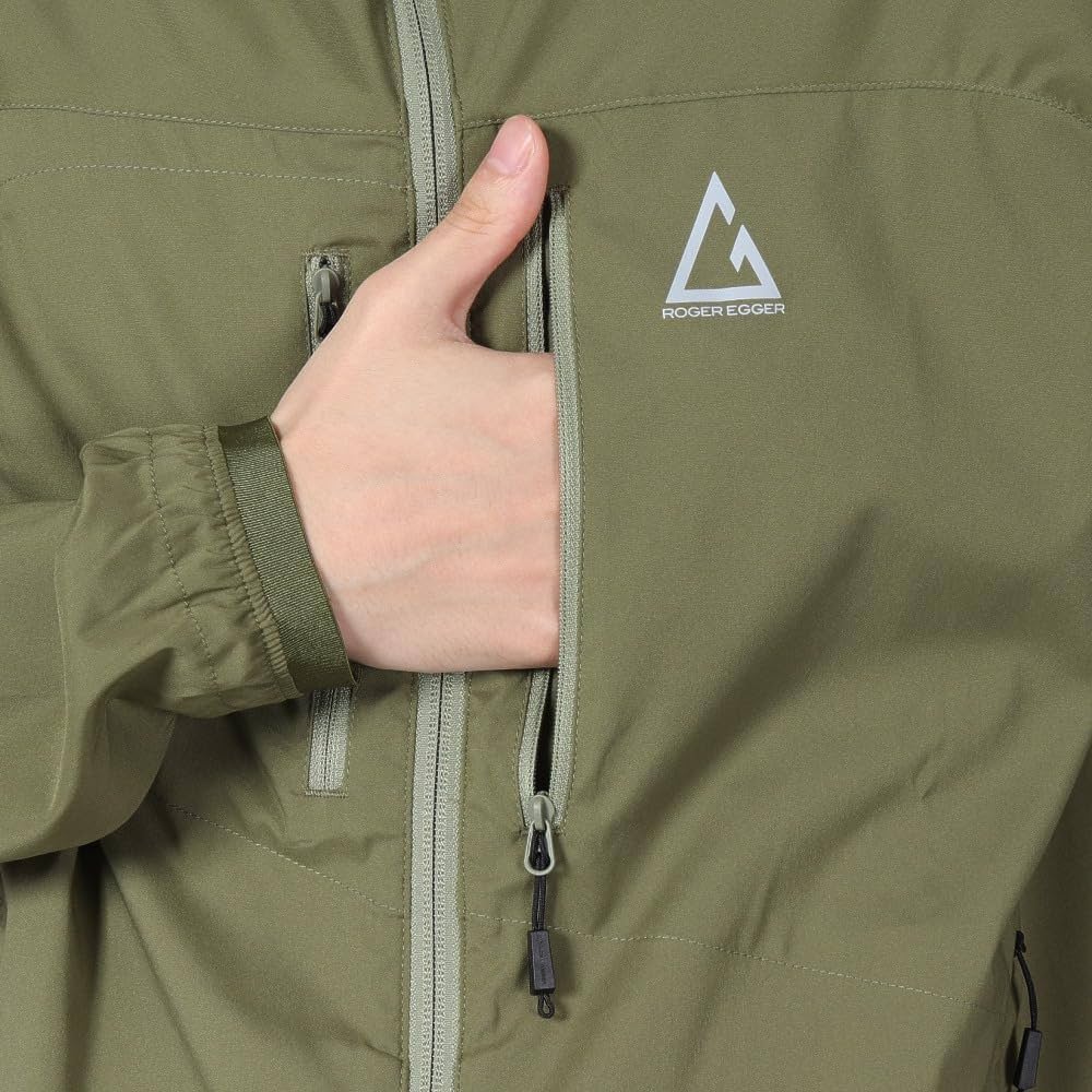 ROGER EGGER ブラック ウィンドブレーカー M