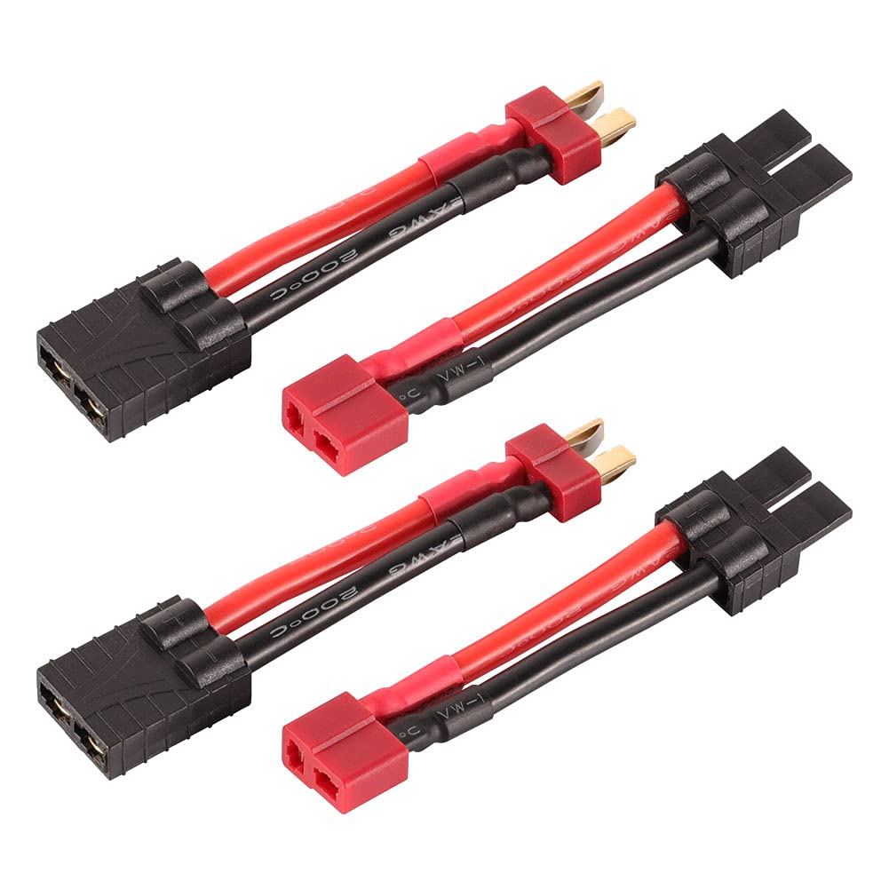 Buy WEISHUJI RC Lipo Battery Charger Conversion Cable Adapter Wire for Tracxas to Deans T Plug