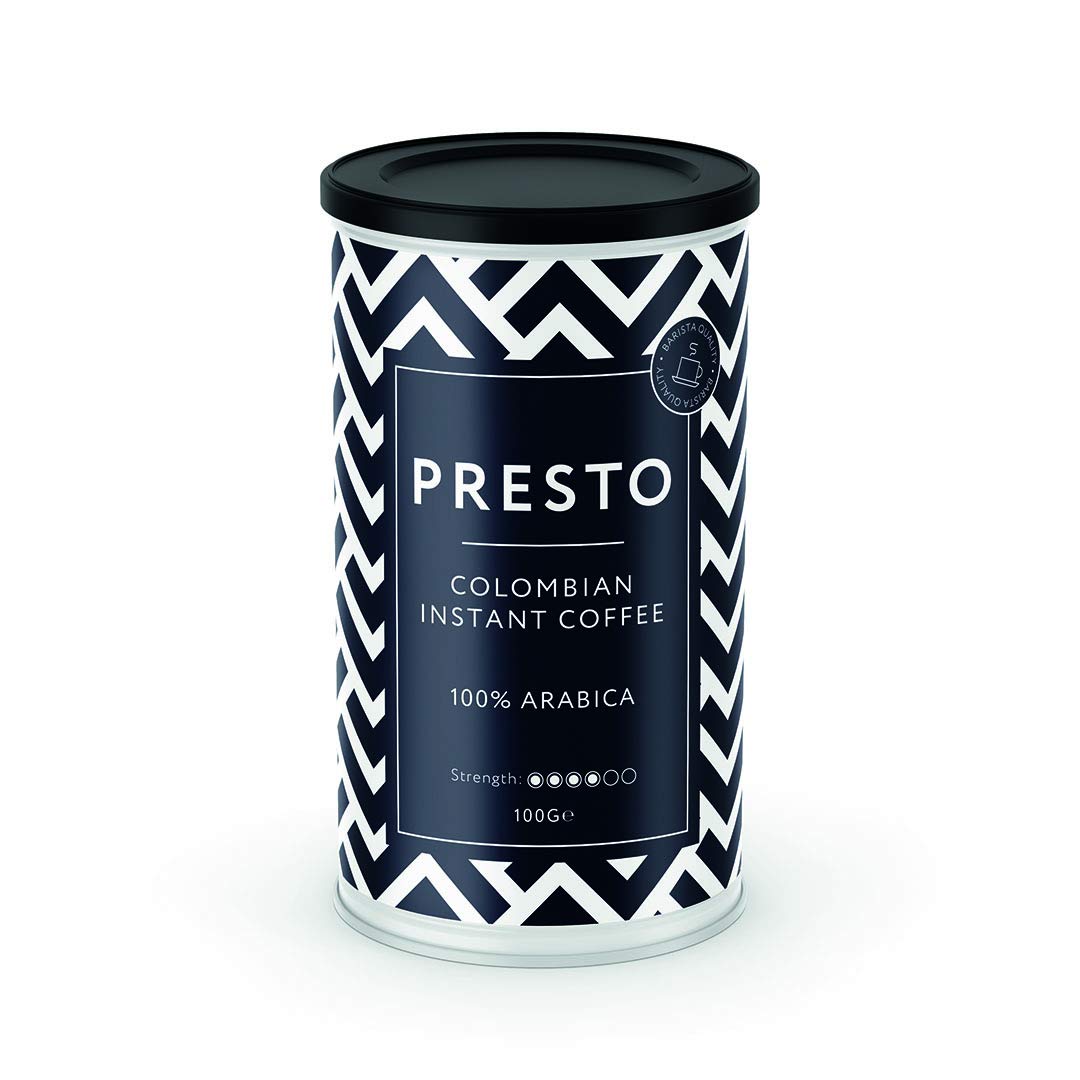 Presto Barista Quality Instant Coffee 100g, Colombian Medium Roast