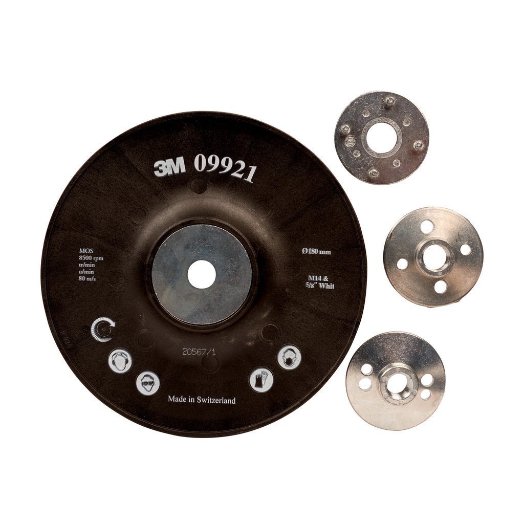 3M Stützteller für Fiberscheiben, 180 mm, M14, gerippt, 1 Stück / Karton