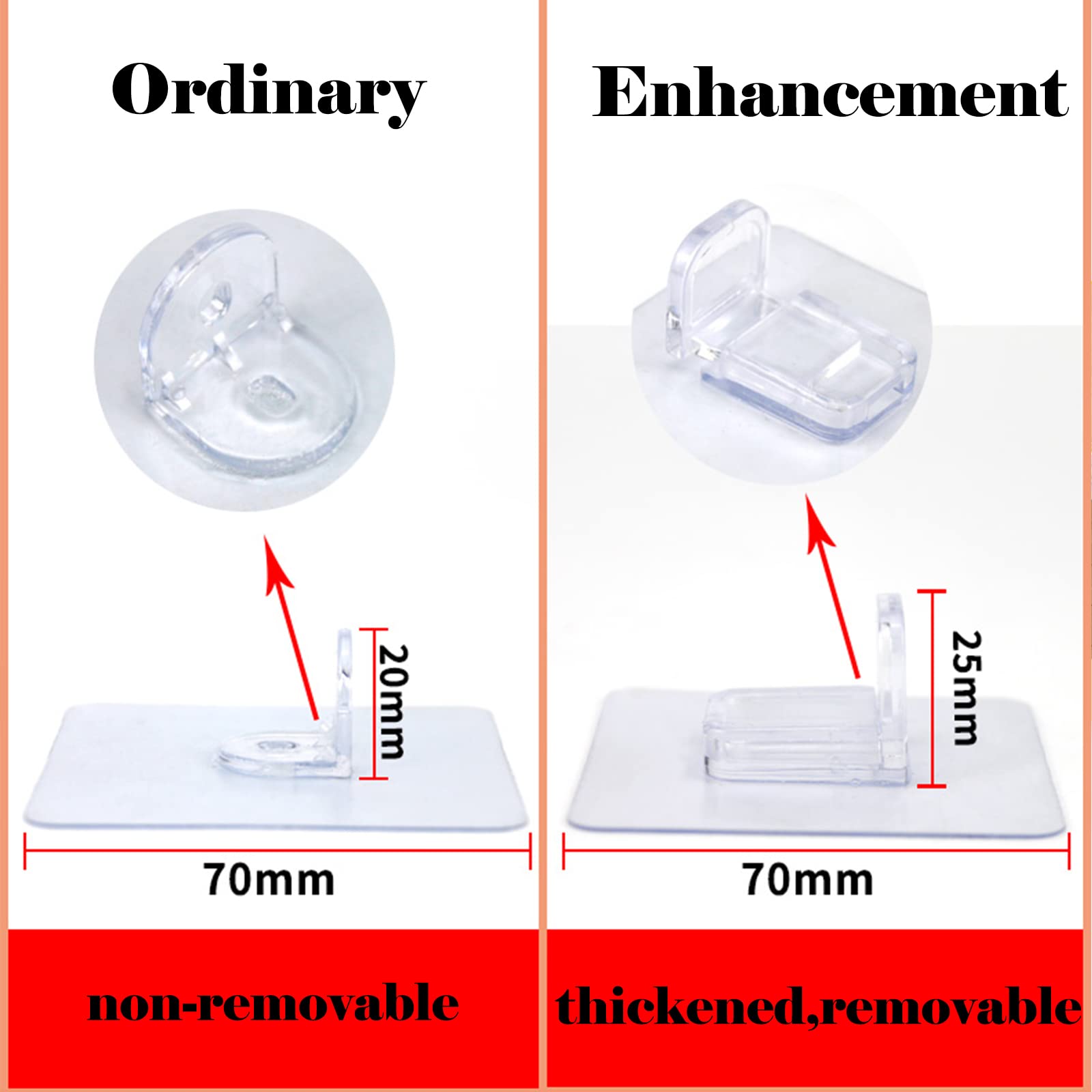 4Pcs Playpen Stabilizer Feet - Plastic Adhesive Support For Toddler Safety