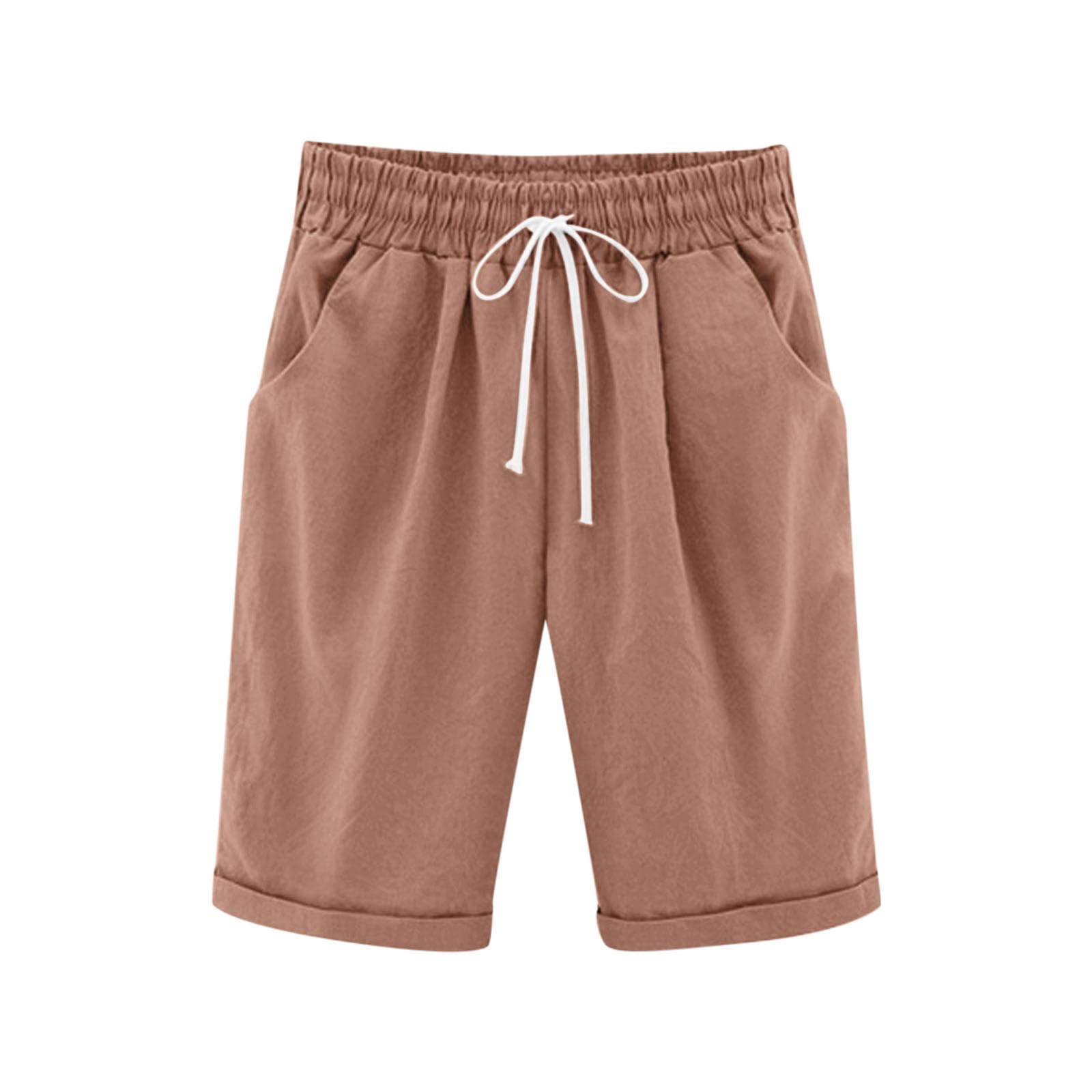 duxyoz Capris Pants for Girls Summer Casual Loose Straight Wide Leg Drawstring Elastic Waist Cropped Trousers Kids Loose Fit Baggy Beach Shorts Knee Length Lounge Bermuda Shorts 5-6 Years