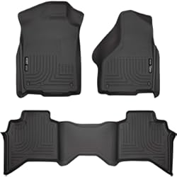 Guardabarro Trasero Fiat 600 Husky Liners Custom Fit Front and Second Seat Floor Liner Set for Select Dodge Ram Models (Black) by Husky Liners