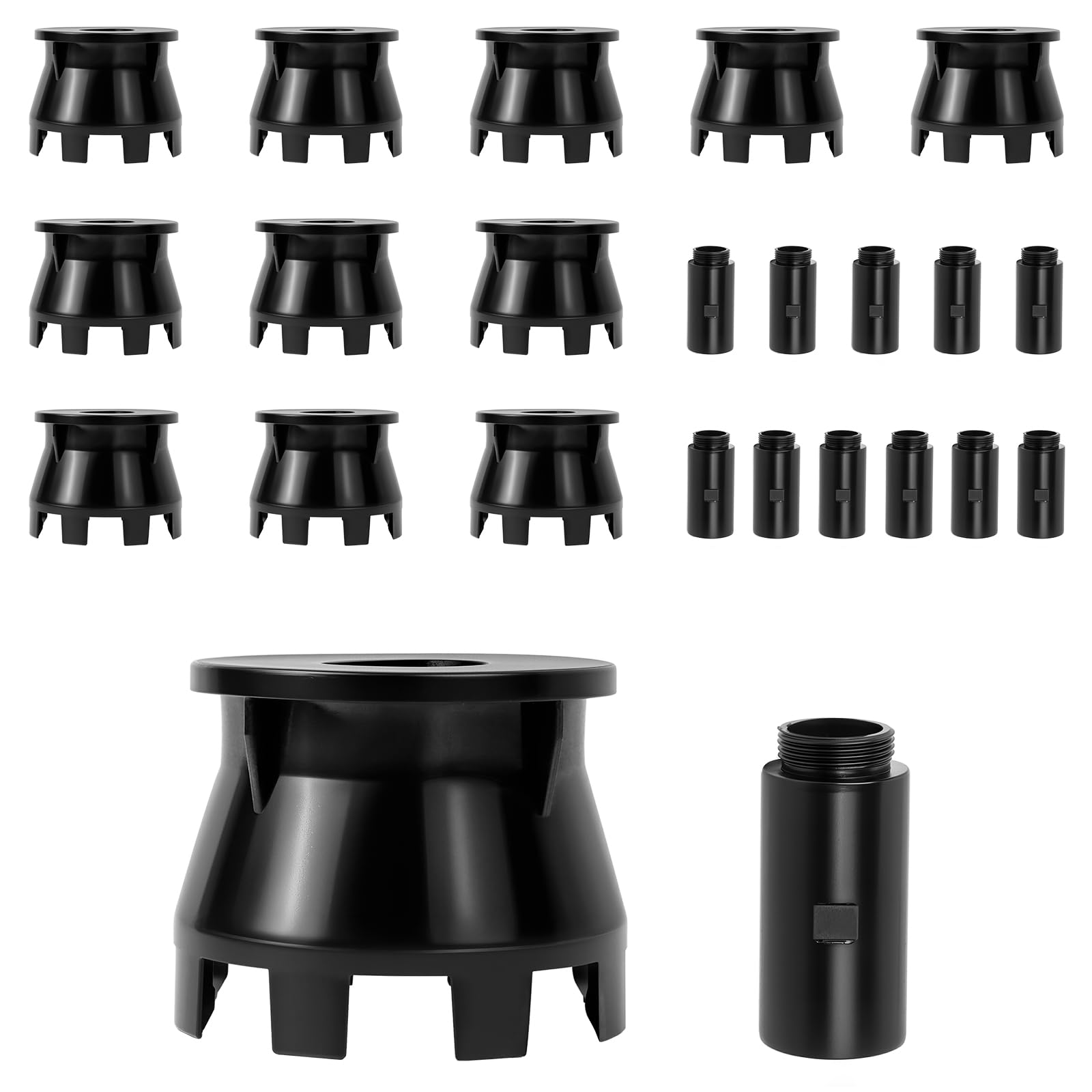 Photo 1 of 1.5 Inch Pop-Up Sprinkler Riser Extension for Most Pop-Up Sprinklers with a Flat Top, 12 Pack