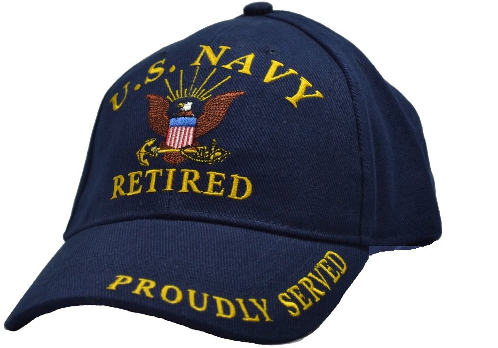 EagleEmblems Men's U.S. Navy Retired Hat
