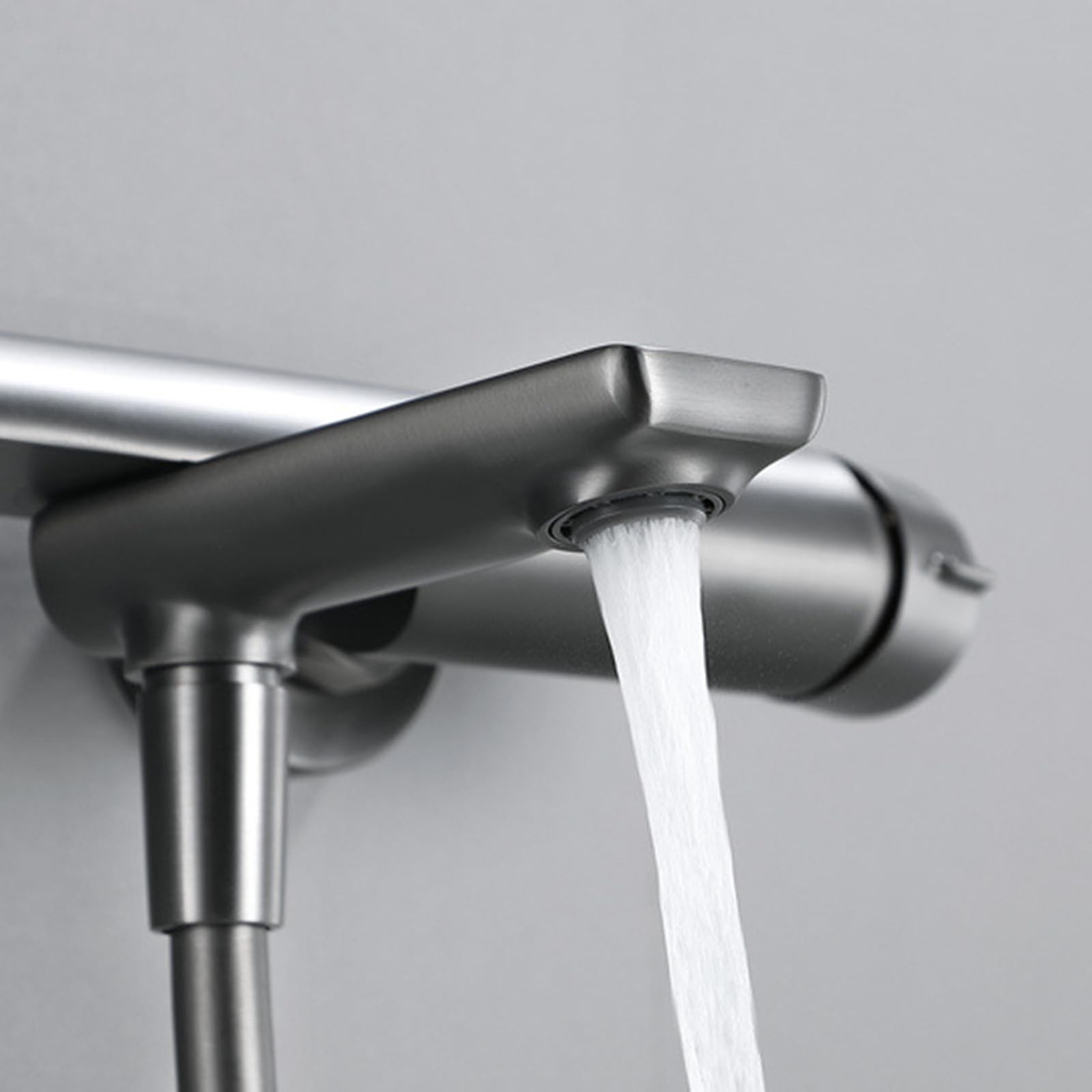 BiaoTeng Grifo para Bañera y Ducha 5 Modos Cromo