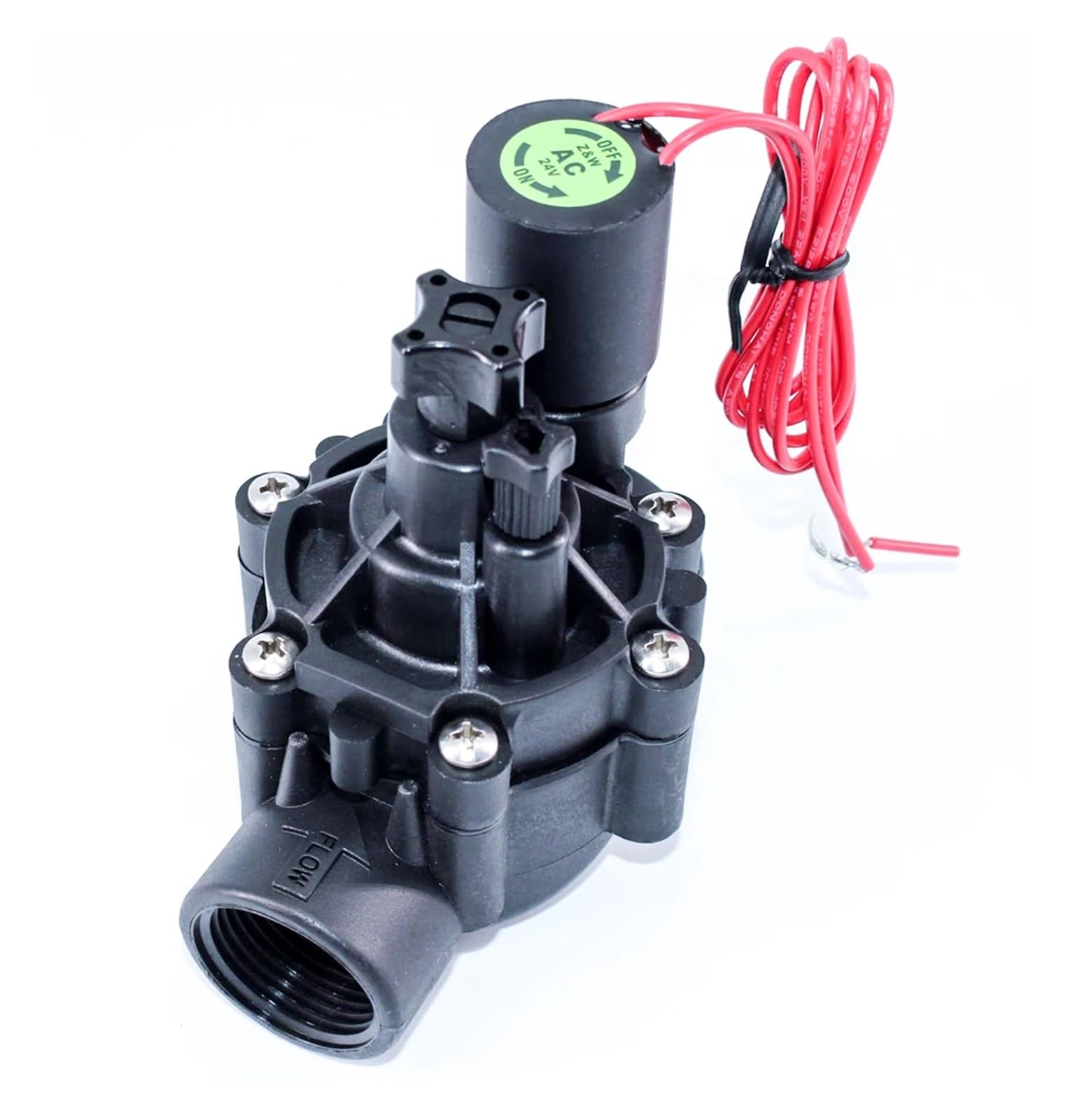 elettrovalvola irrigazione Elettrovalvola for irrigazione ad acqua normalmente chiusa 1-1/2 "2" Valvola in nylon 220V 12V 24V for irrigazione paesaggistica da giardino agricolo (Color : DN40-01, Siz