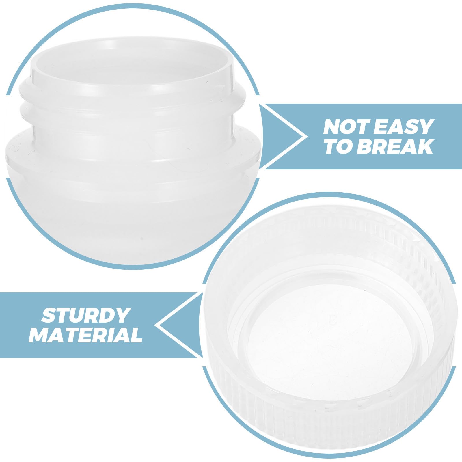 SHERCHPRY Bottiglia Reagente Plastica Bianca 250ml 12 Pezzi Hdpe