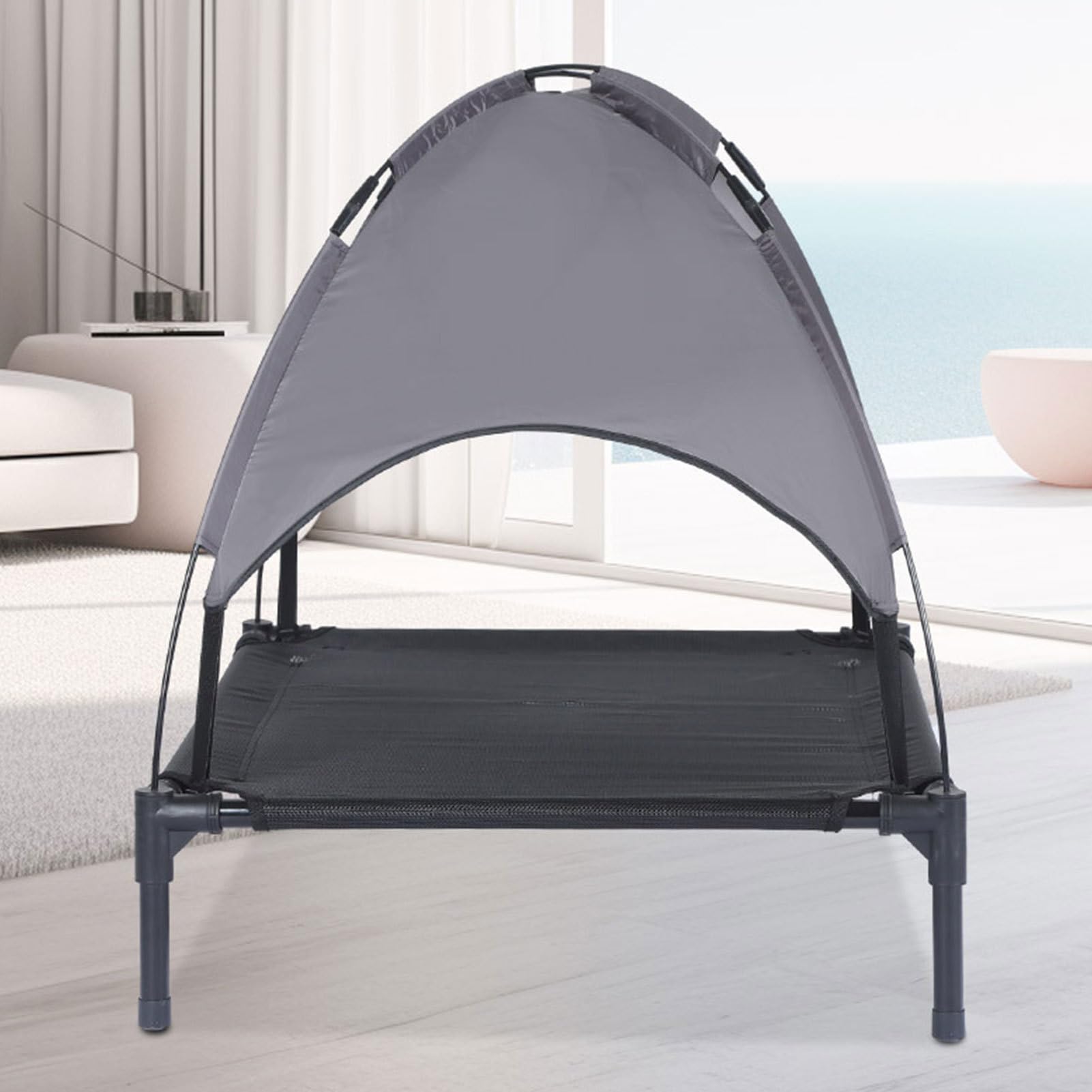 Tenda per Cani da Esterno Tenda da Interni per Cani | Morbida e Pieghevole con Isolamento Termico, Portatile e Traspirante per Viaggi, Spiaggia, Campeggio, Appartamento e