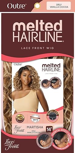 Miniatura 5 de Outre Peluca de encaje frontal - Línea capilar fundida - Martisha - (DRFFmarrón jengibre)