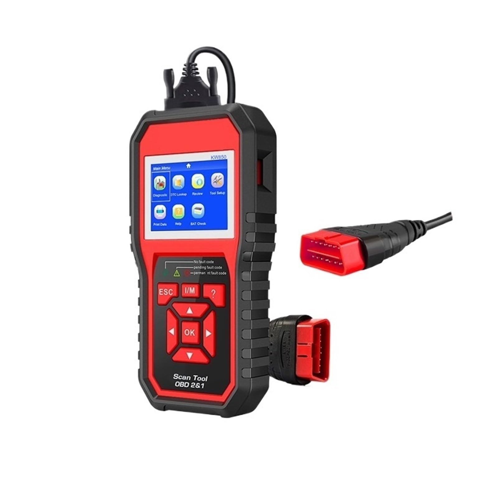 KW850 OBD2 CAN BUS Code Reader OBD2 Scanner Czytnik kodów błędów silnika samochodowego Narzędzia diagnostyczne systemu silnika