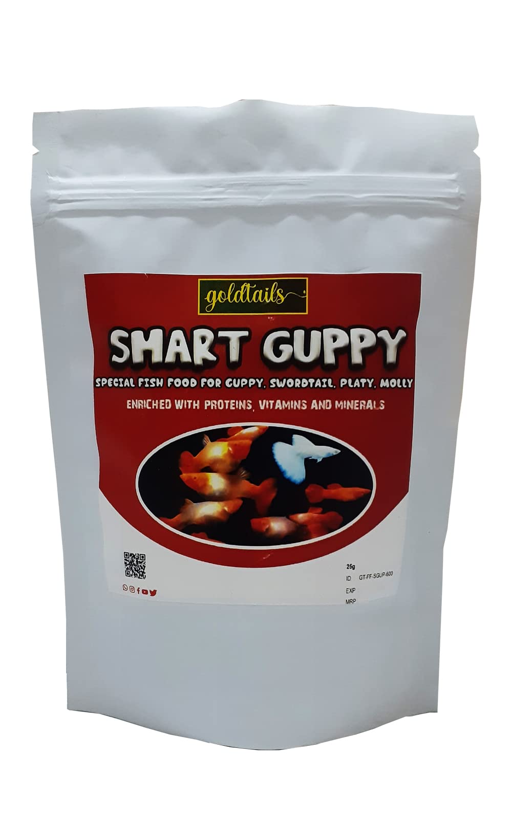 Goldtails Smart Guppy Premium Best Guppy Fish Food 25g (B09YDNNXB2) Amazon Price History, Amazon Price Tracker