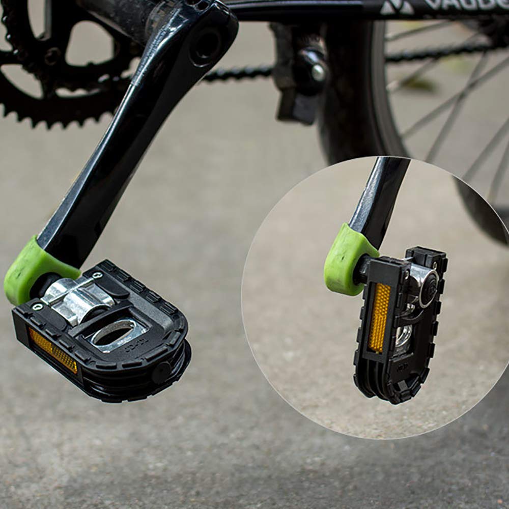 Pedale pieghevole per bicicletta con riflettori, in alluminio, per mountain bike, trekking, bici da città, accessori per biciclette