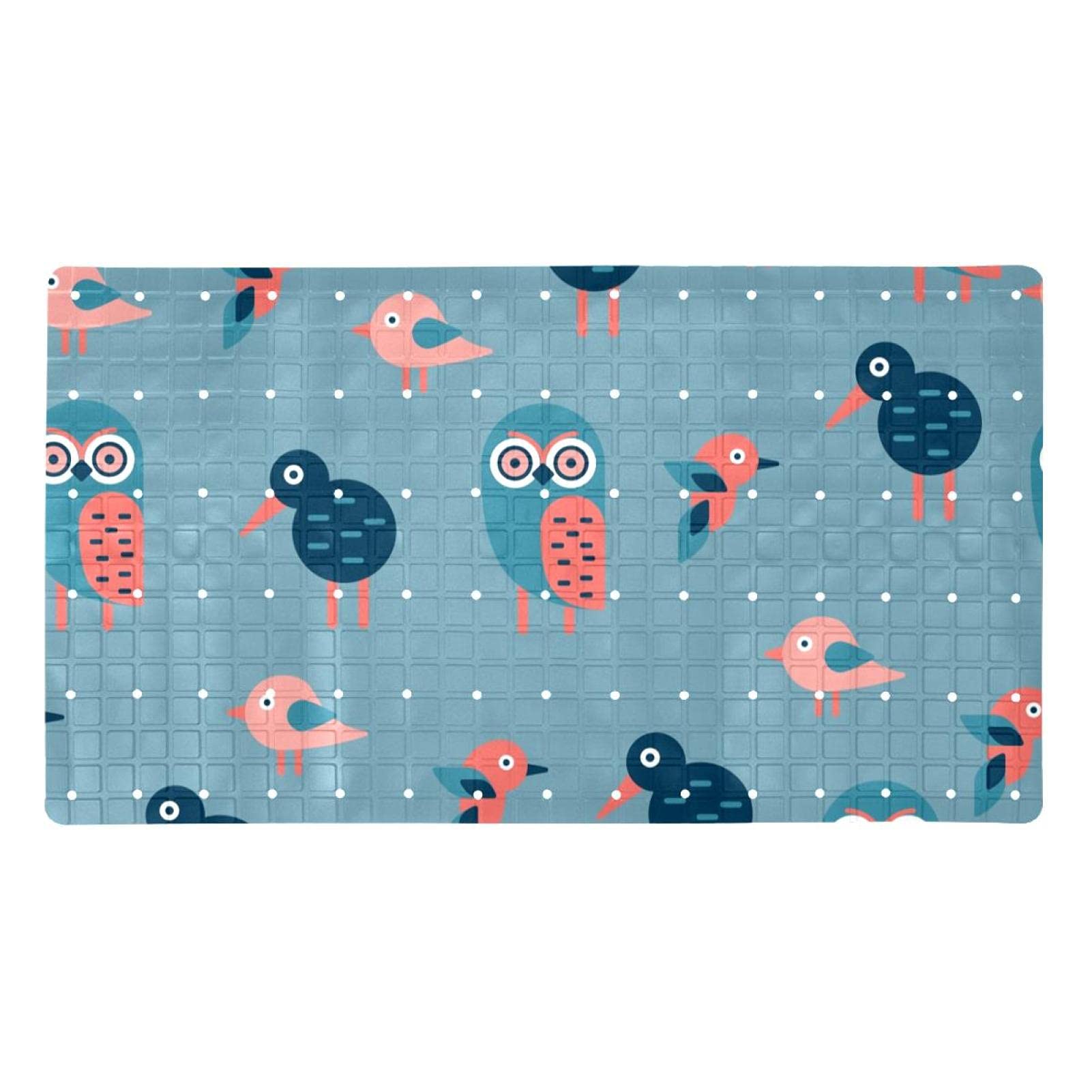 Tapis de bain antidérapant 40x70 cm non toxique avec ventouses de sécurité