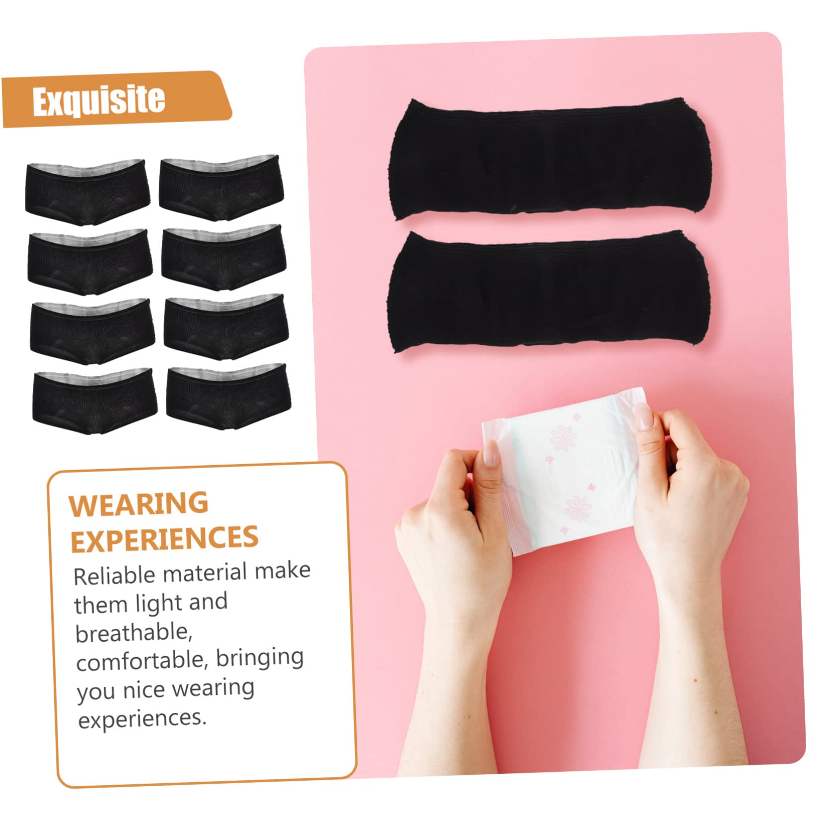 FOMIYES Stk Mutterschaftspflege underwear unterwäsche Inkontinenz Slips Unterwäsche für schwangere Frauen geschmeidige Hygienehosen weibliche Unterhose Nylon Black