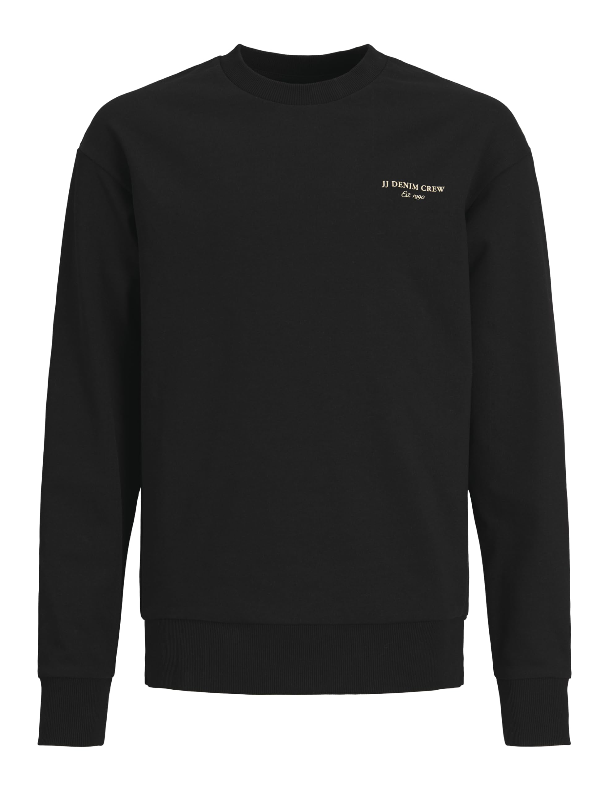 JACK & JONES Jjjeff Monochrome Sweat Crew Neck Jnr, black, 128 cm