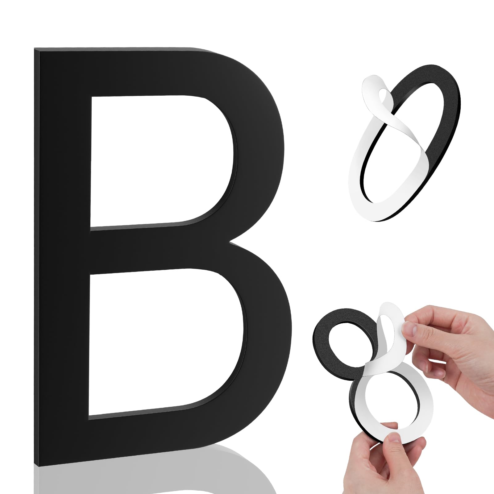 5 Inch House Numbers, Self-adhesive for Outside Mailbox House Number (B)