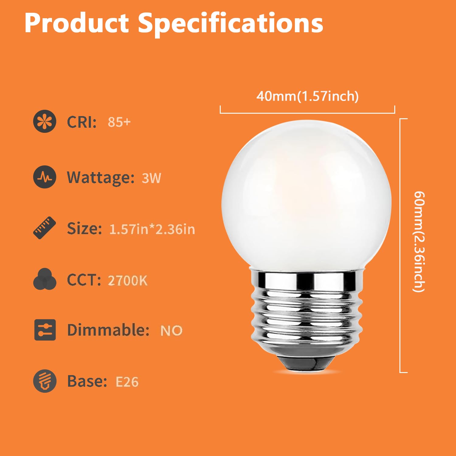2-Pack 5W GU10 LED Light Bulb Dimmable 5000K Daylight GU10 Bulb 500LM Replacement for Track Lighting 50W Equivalent — view 2