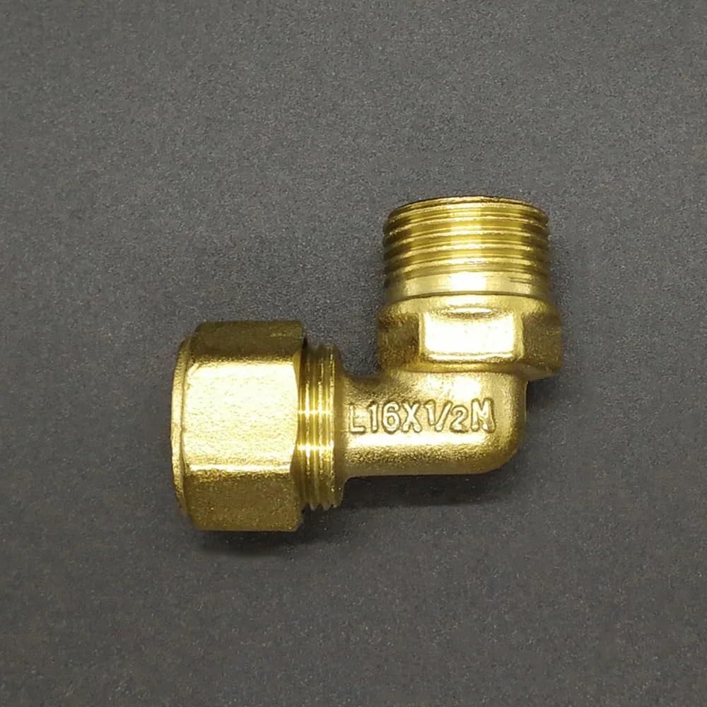 1620 2025 2632 PEX-AL-PEX 1/2" 3/4" 1" Male Female Brass Elbow 90 Degree Pipe Fitting For Solar Floor Heating(BSP Female,2632_1")