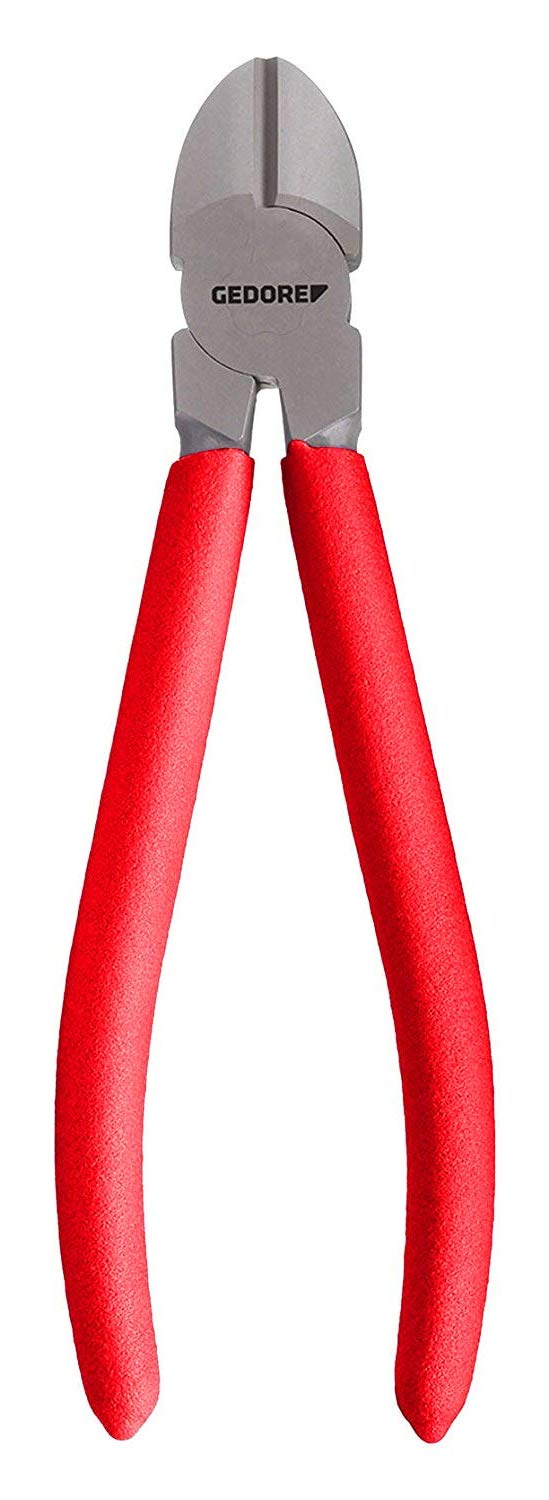 GEDORE 8314-125 TL Side Cutter – 5-Inch / 125 mm – Diagonal Wire Cutting Pliers – Extra Hard Steel Cuts Wire up to 1.6 mm – Professional Grade, red Handle