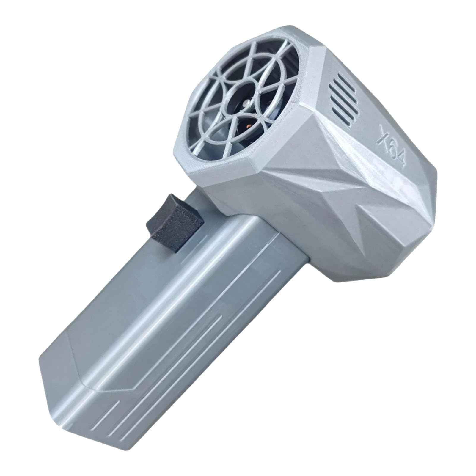 Dmuchawa strumieniowa X64 Pro 64 mm bezszczotkowy silnik turbowentylatorowy do usuwania pyłu przemysłowego, materiał kompozytowy z włókna węglowego, prędkość wiatru 240 km/h, ciąg (Srebrny)