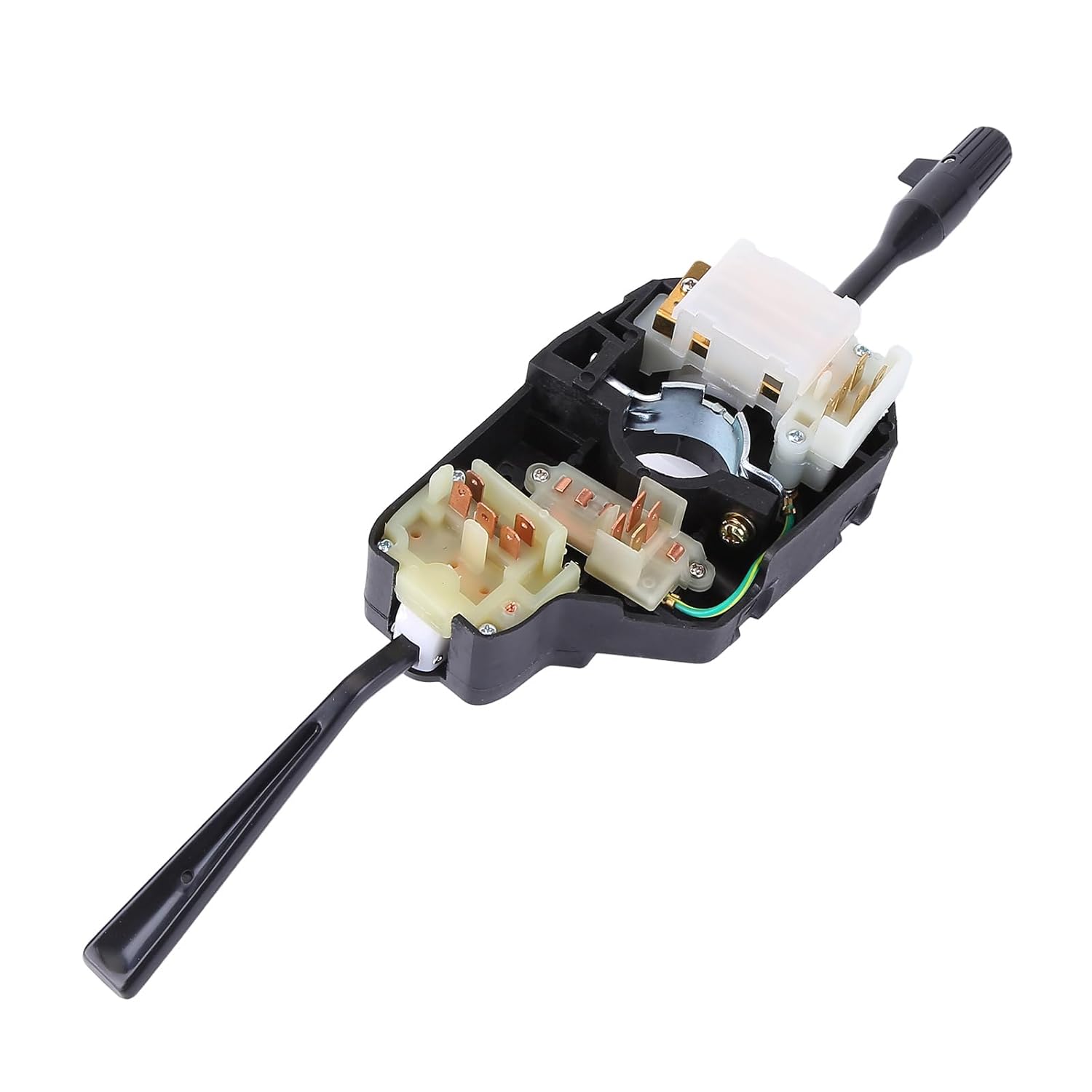 Mechanical Turn Signal Blinker Wiper Switch Control Assembly, Black, 1980-1982 Nissan Datsun 720 Pickup LHD, Manual Operation