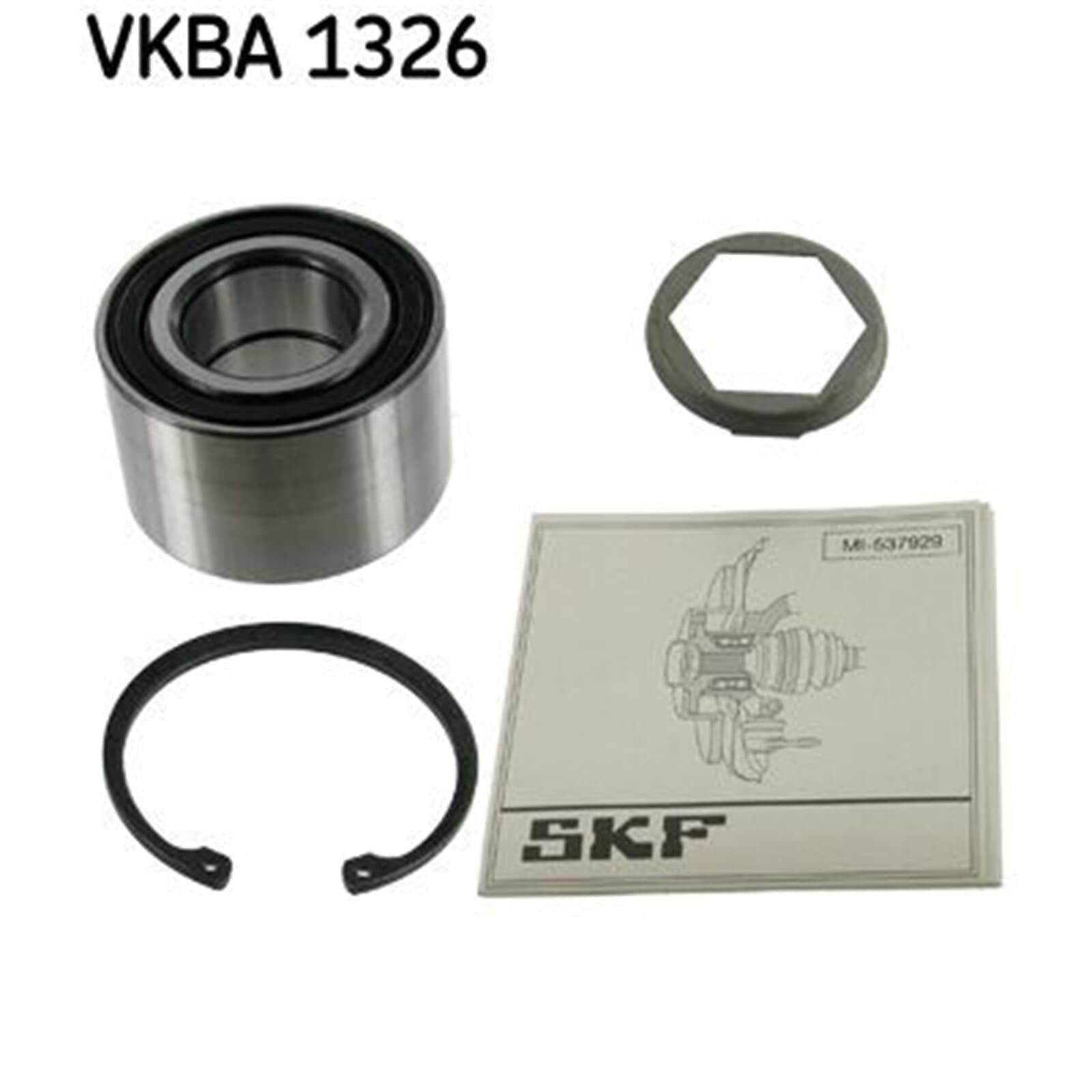 2X SKF Radlager-Satz hinten | 2x VKBA 1326 passend für Calibra Omega Senator Vectra