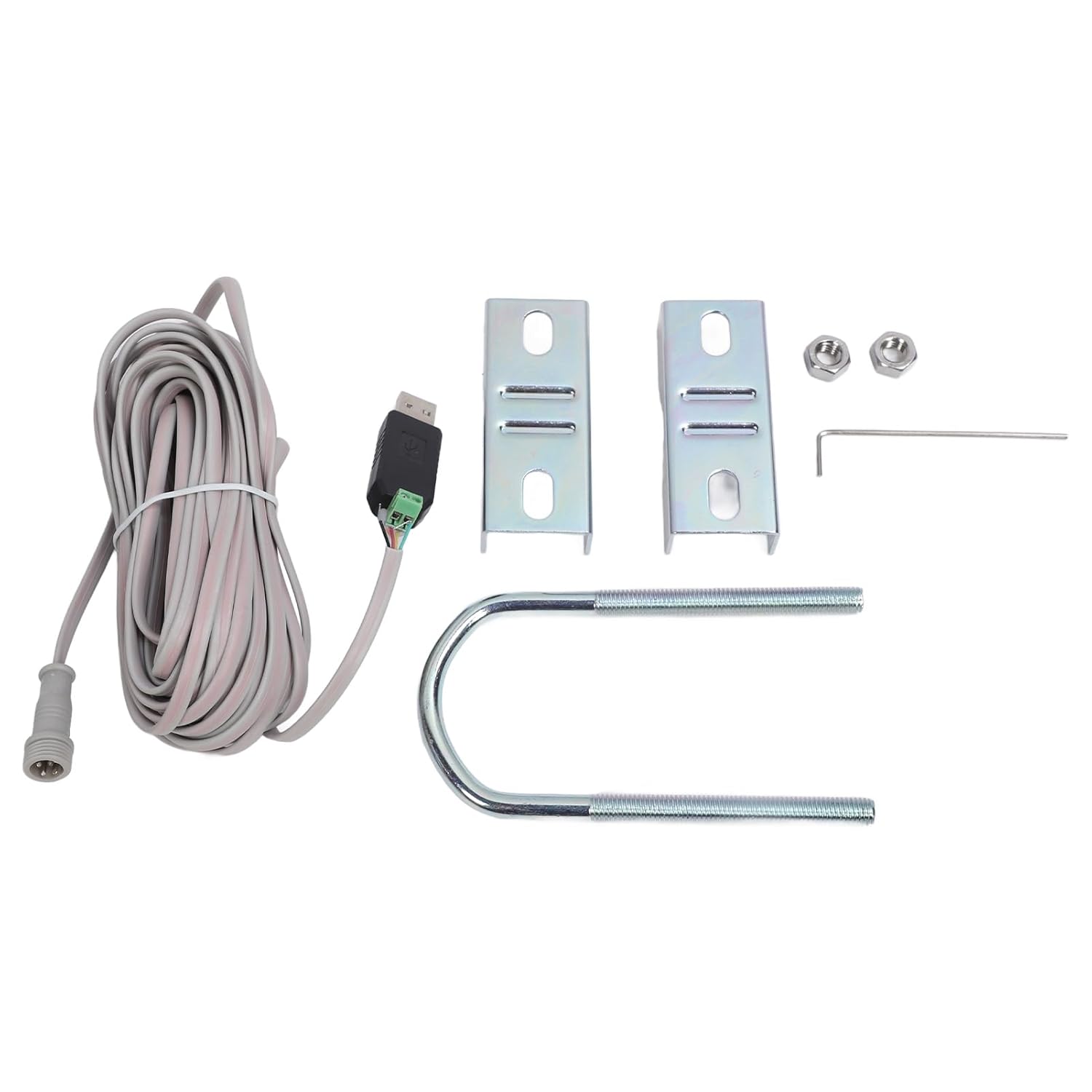 Fafeicy DIY Weather Forecast Kit, ABS Material, Accurate Weather Monitoring with RS485 Port and USB, Ideal for Home Stations