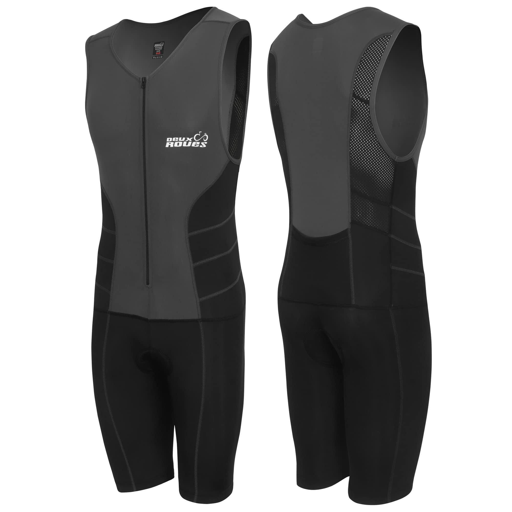 Traje de triatlón para hombre, de carreras, tri, ciclismo, sin mangas, cinturón de carreras