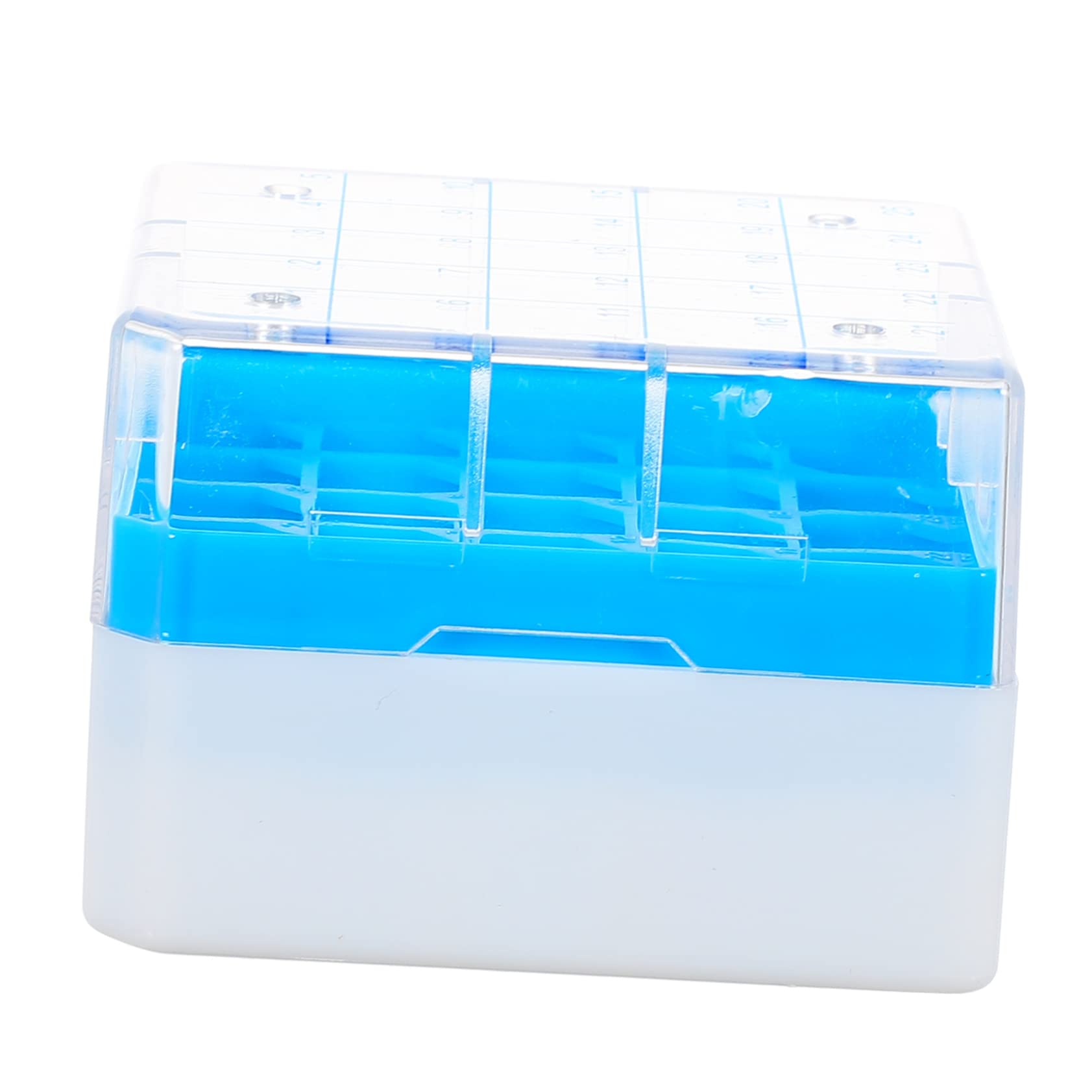 MUCKLILY Box Test Tube Rack Sample Tubes Small Test Tubes Tube Organizer Test Tube Holder Rack Test Tube Stand Scientific Lab Carnival Backdrop for Party Bins Mini Clear Vial Rack PC