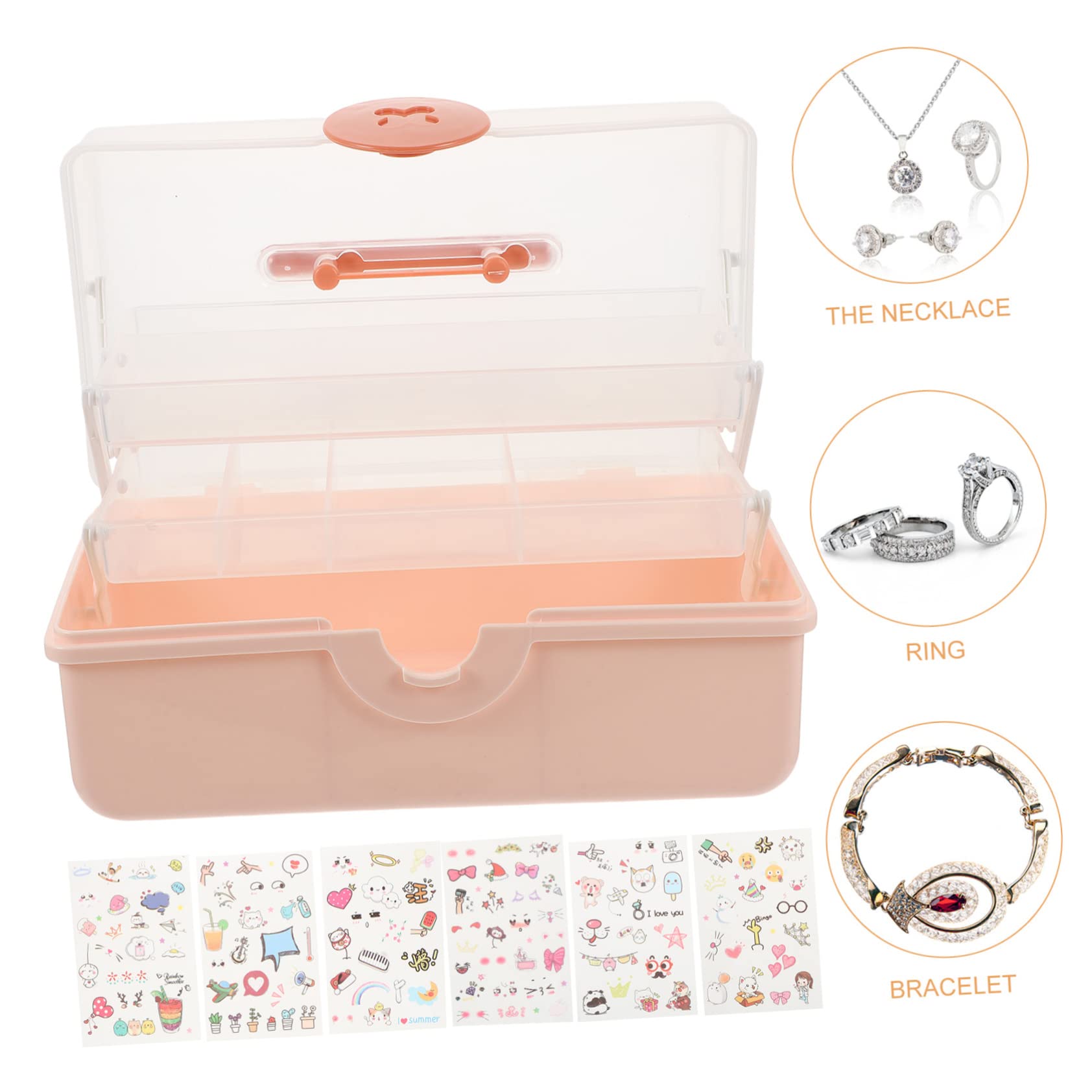 Boite A Bijoux Enfant Fille | Boîte De Rangement Pour Accessoires De Cheveux | Rangement Pour