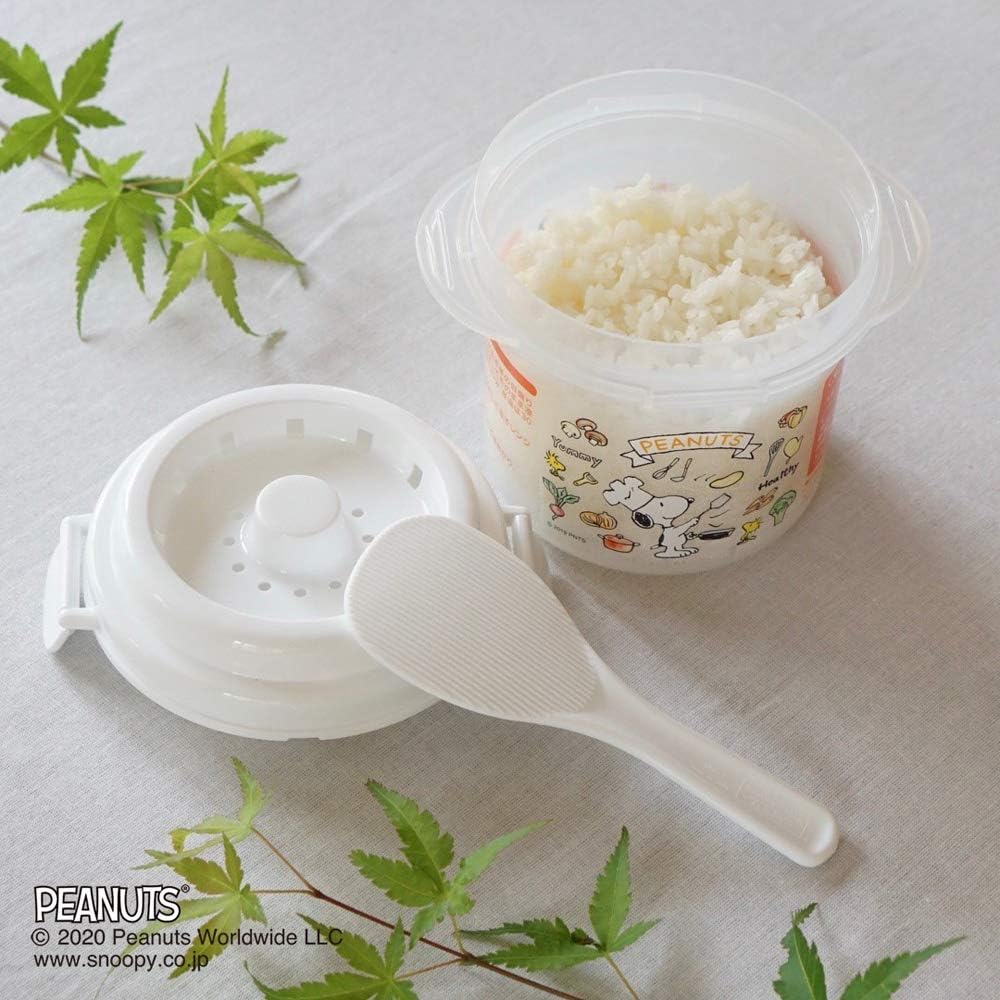 Amazon Co Jp スケーター 電子レンジ炊飯器 ご飯メーカー 1合 スノコ付 スヌーピー ピーナッツ 640ml Udg1 ホーム キッチン