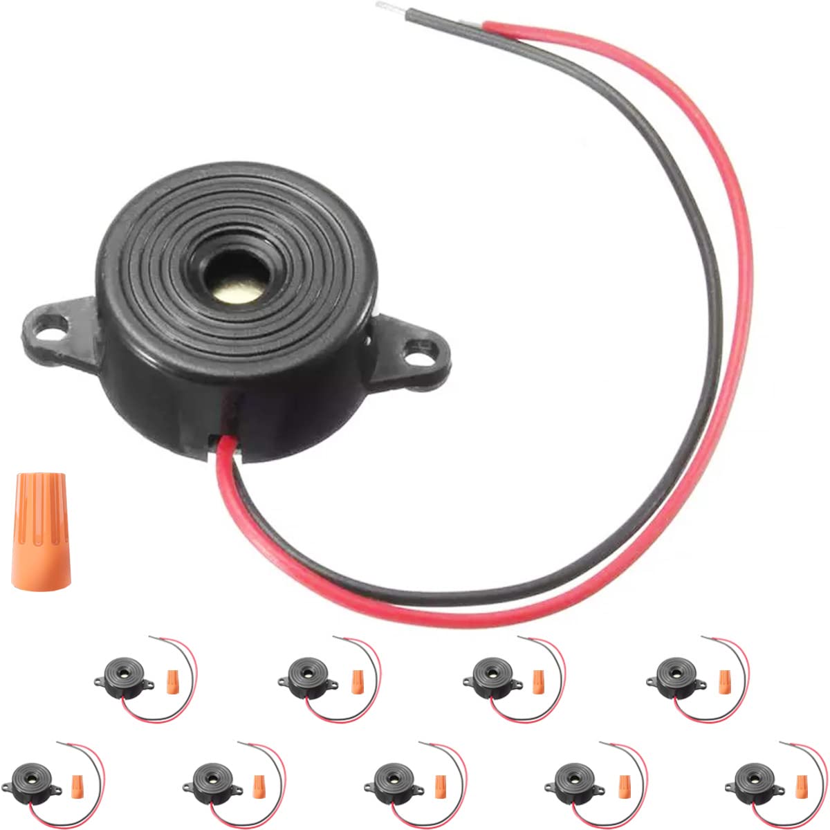 DAOKAI 10Pcs Electronic Buzzer DC 3-24V Piezo Buzzer Alarm