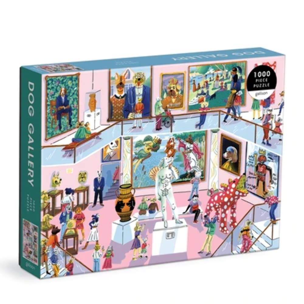 Galison 9780735372238 Dog Gallery 1000 Piece Puzzle, Multicoloured