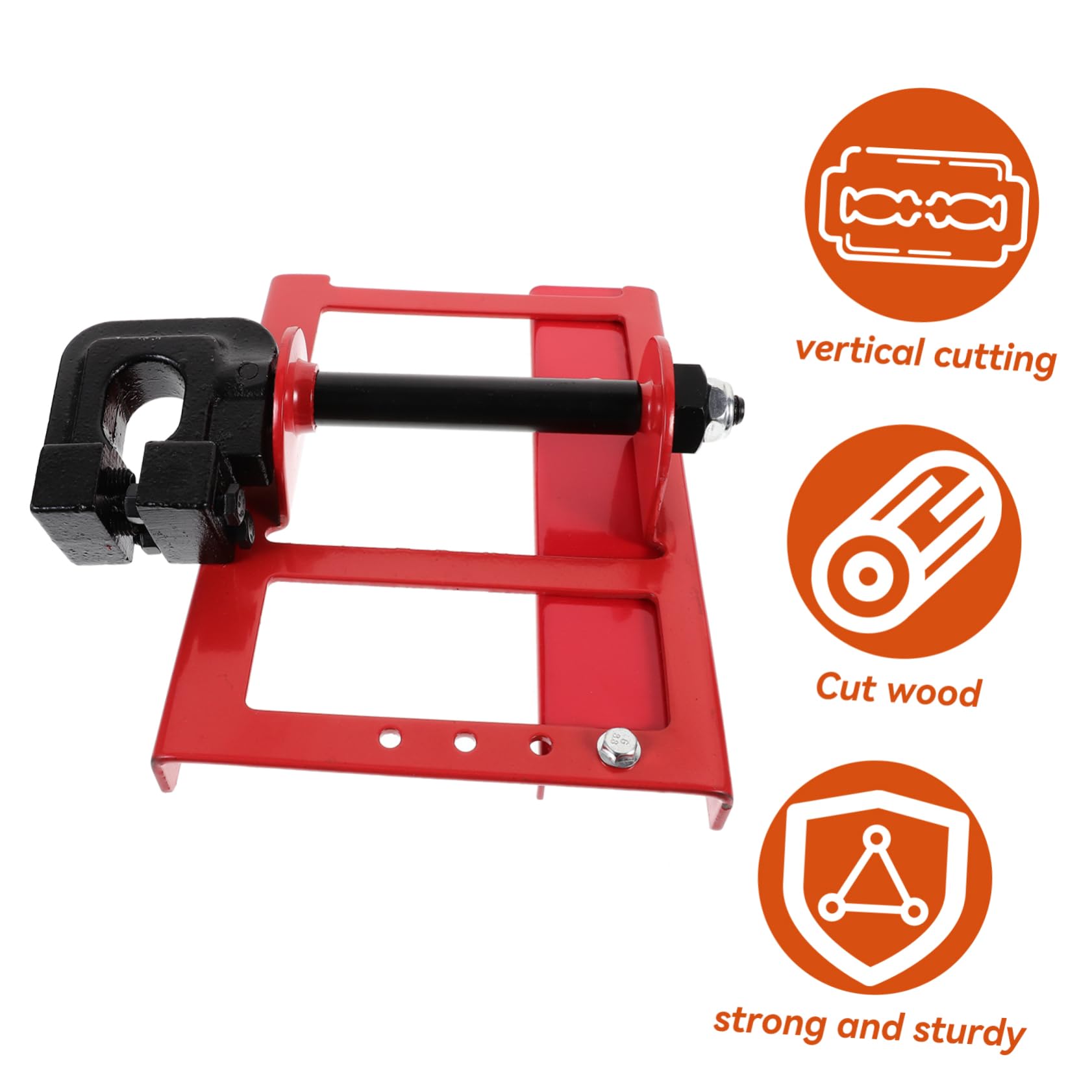 Mini Guida Verticale per Motosega Set Regolabile in Acciaio | Rosso, Installazione Semplice, Facile da Trasportare, per Falegnami e Carpentieri