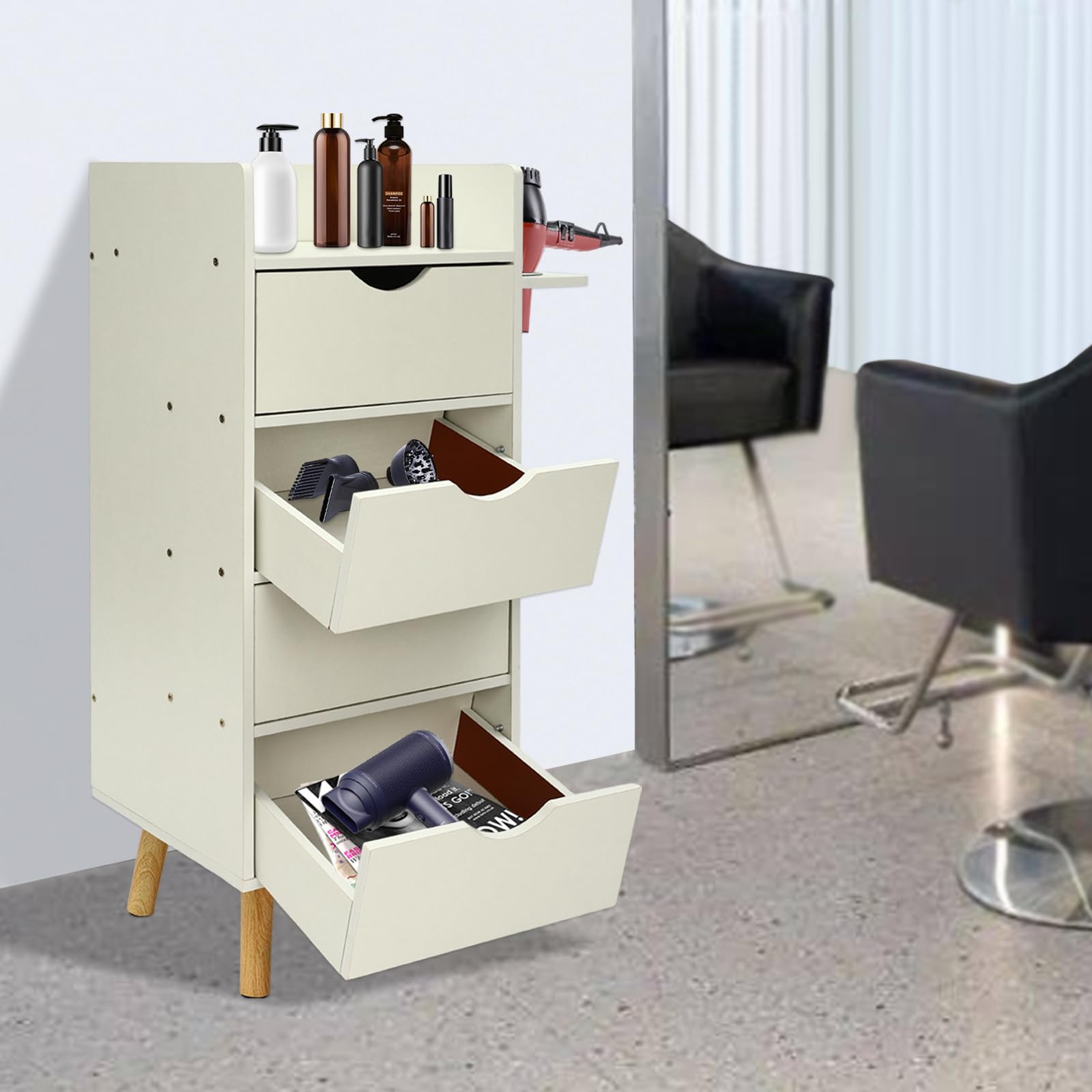 Armario De Baño Colgante Blanco - 40x15x18 Cm Con Puerta Transparente Y Ganchos - Ahorro De Espacio